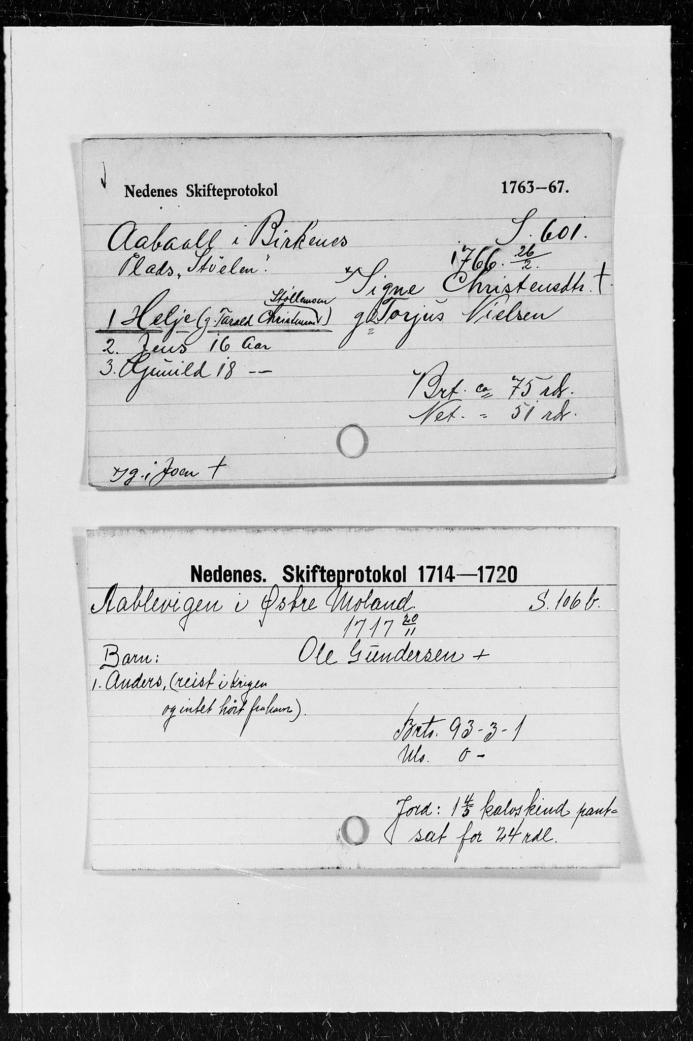 Nedenes sorenskriveri før 1824, AV/SAK-1221-0007/H, s. 35419