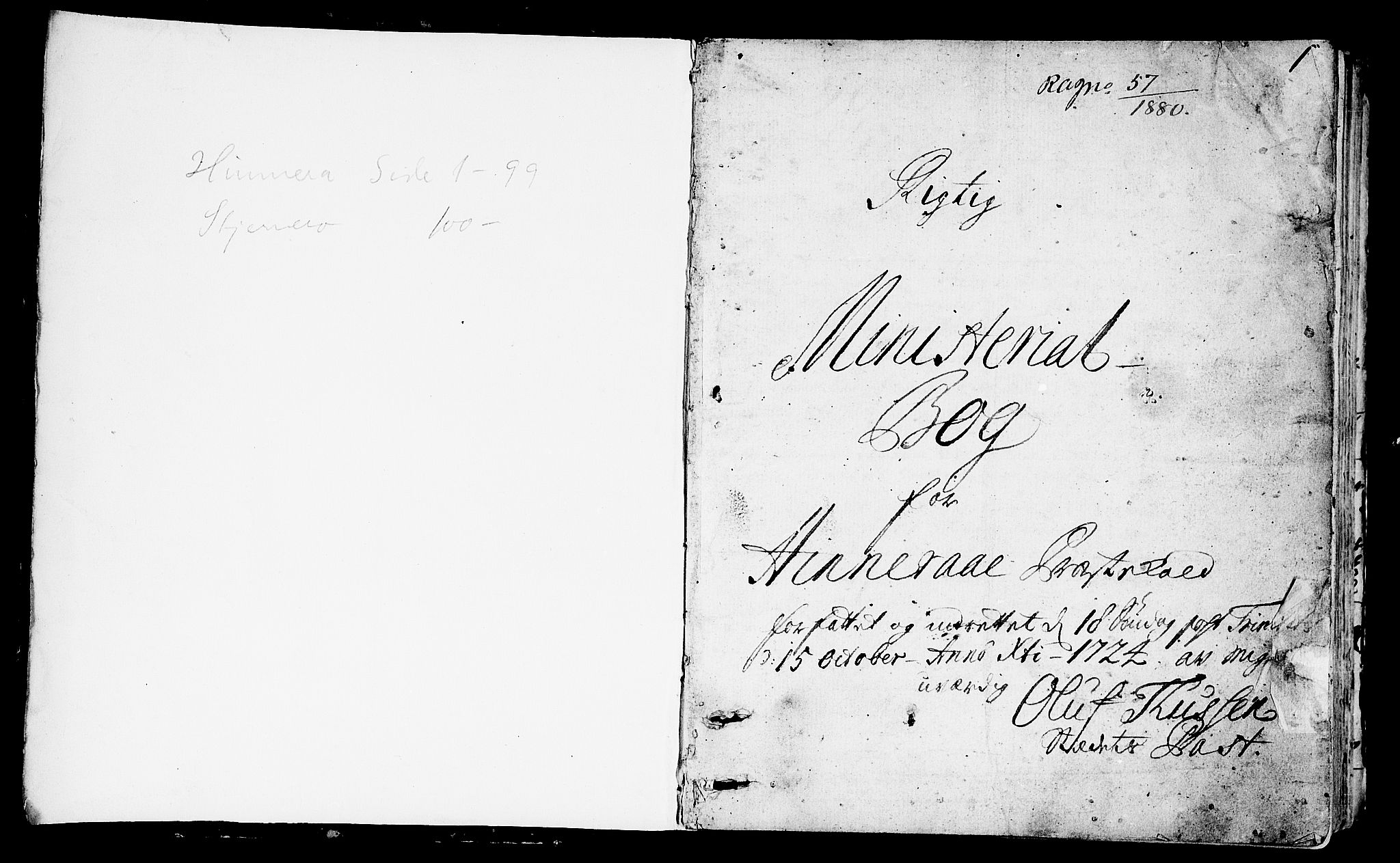 Nedstrand sokneprestkontor, SAST/A-101841/01/IV: Ministerialbok nr. A 1 /2, 1724-1740, s. 1