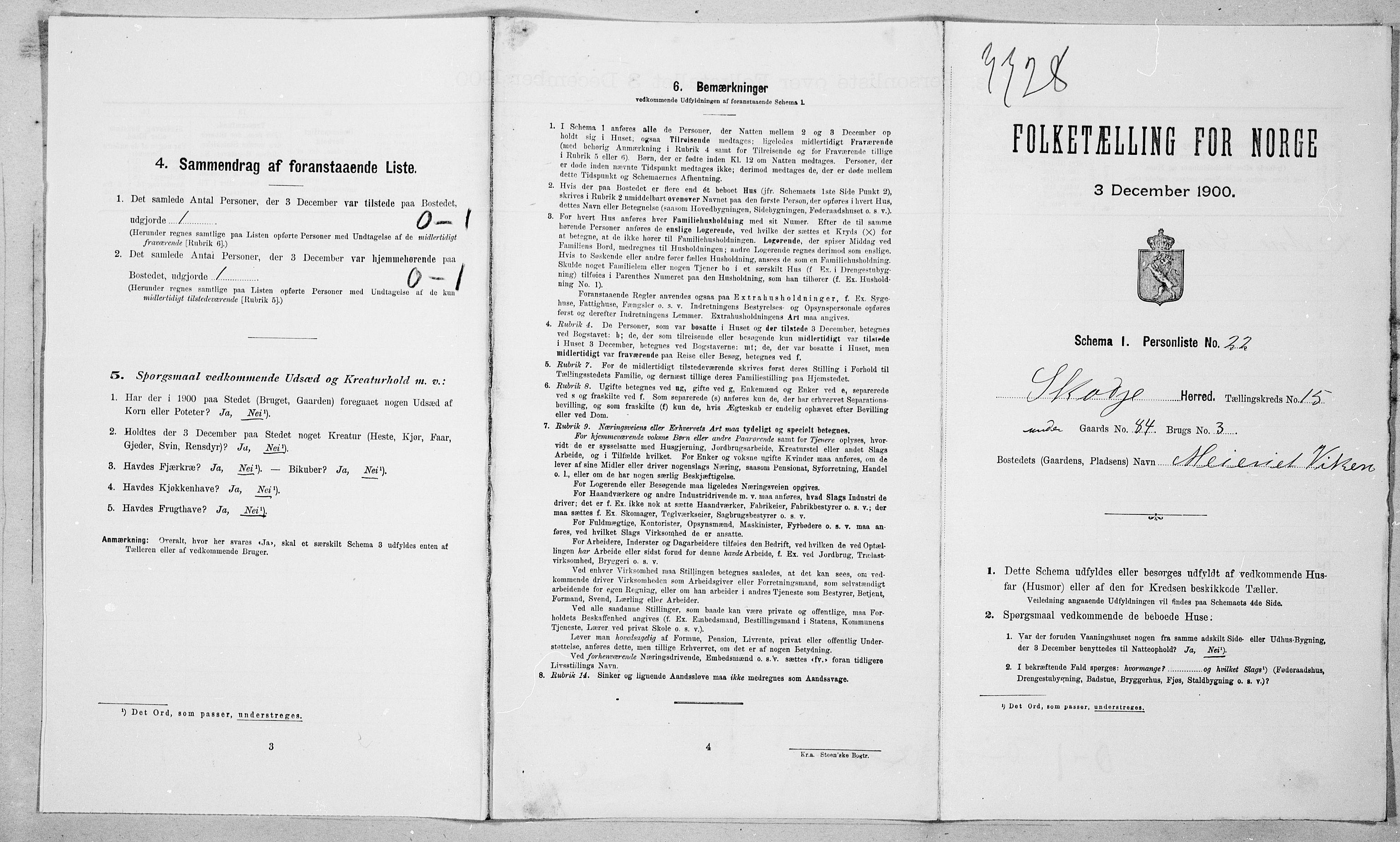 SAT, Folketelling 1900 for 1529 Skodje herred, 1900, s. 776