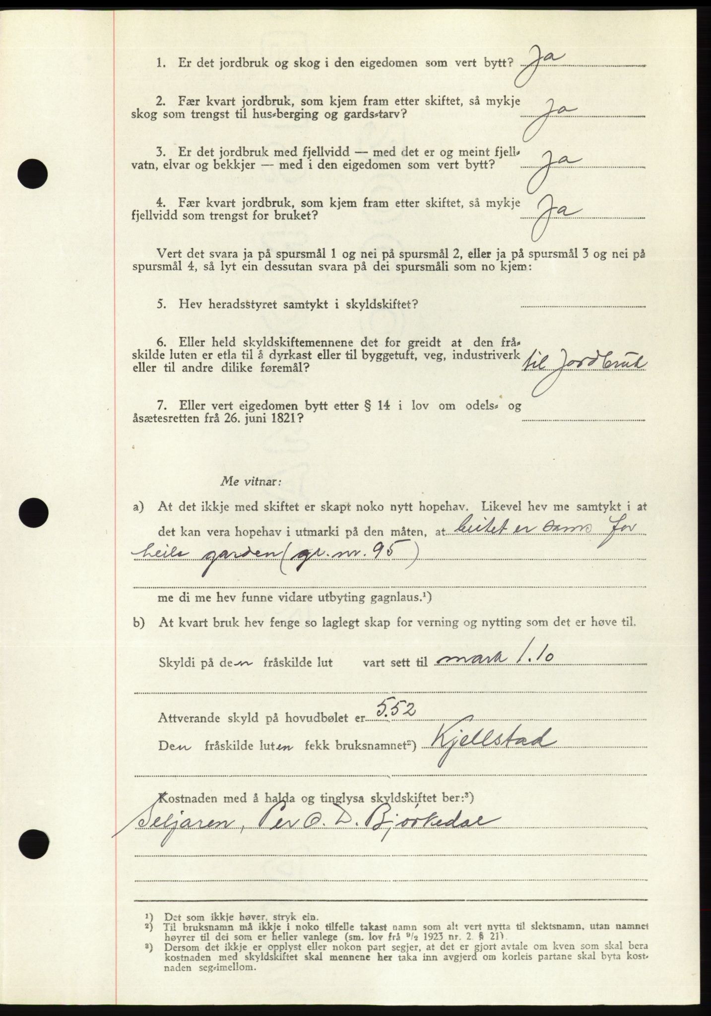 Søre Sunnmøre sorenskriveri, AV/SAT-A-4122/1/2/2C/L0081: Pantebok nr. 7A, 1947-1948, Dagboknr: 1791/1947