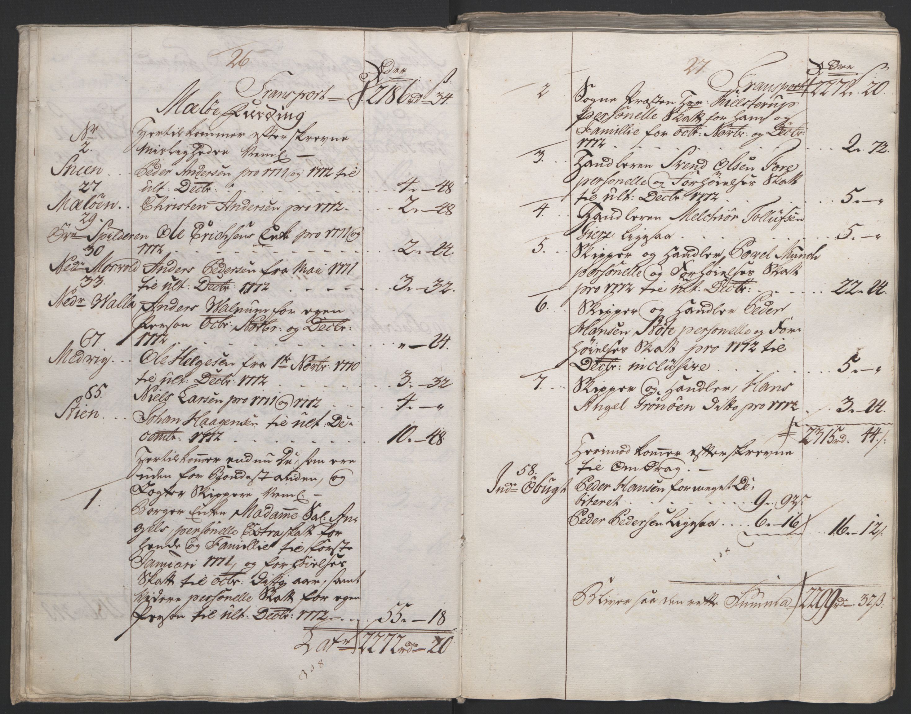 Rentekammeret inntil 1814, Reviderte regnskaper, Fogderegnskap, AV/RA-EA-4092/R65/L4573: Ekstraskatten Helgeland, 1762-1772, s. 457