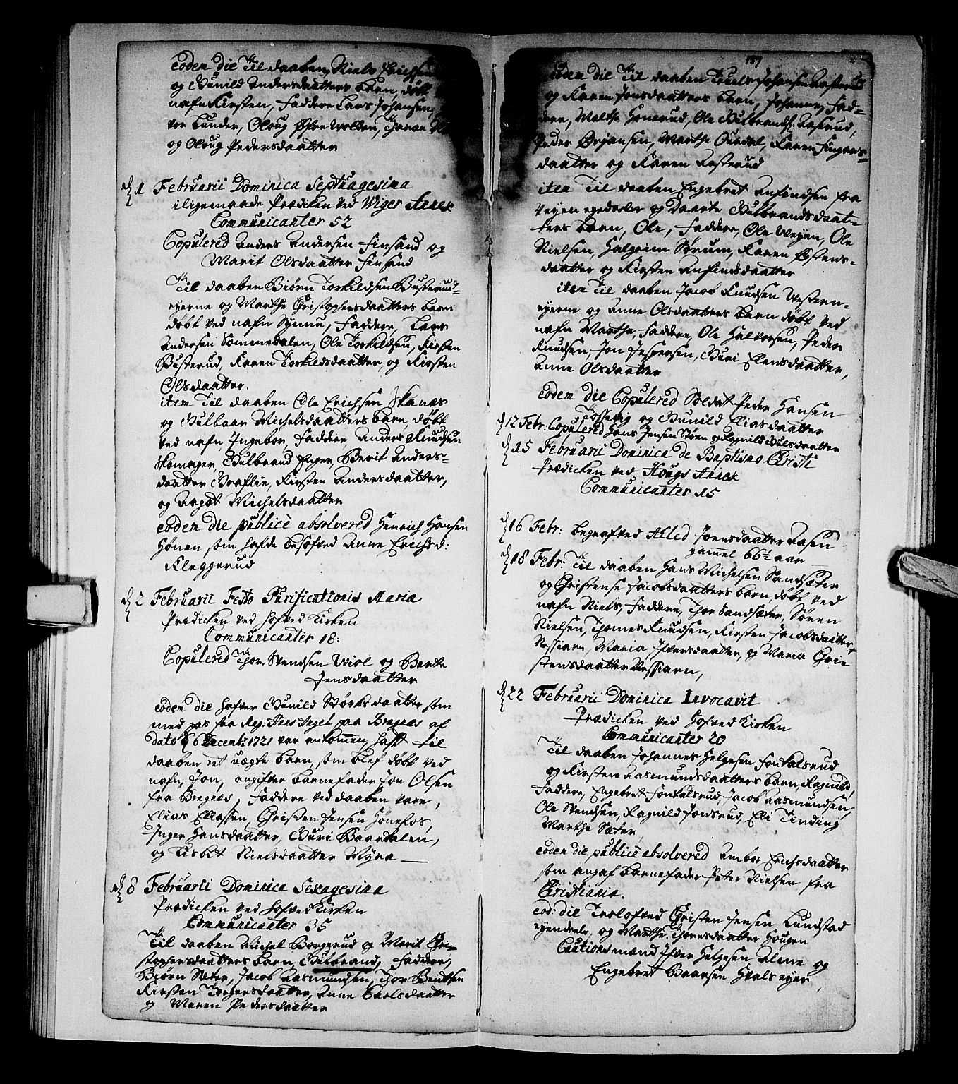 Norderhov kirkebøker, AV/SAKO-A-237/F/Fa/L0002a: Ministerialbok nr. 2A, 1716-1725, s. 156-157