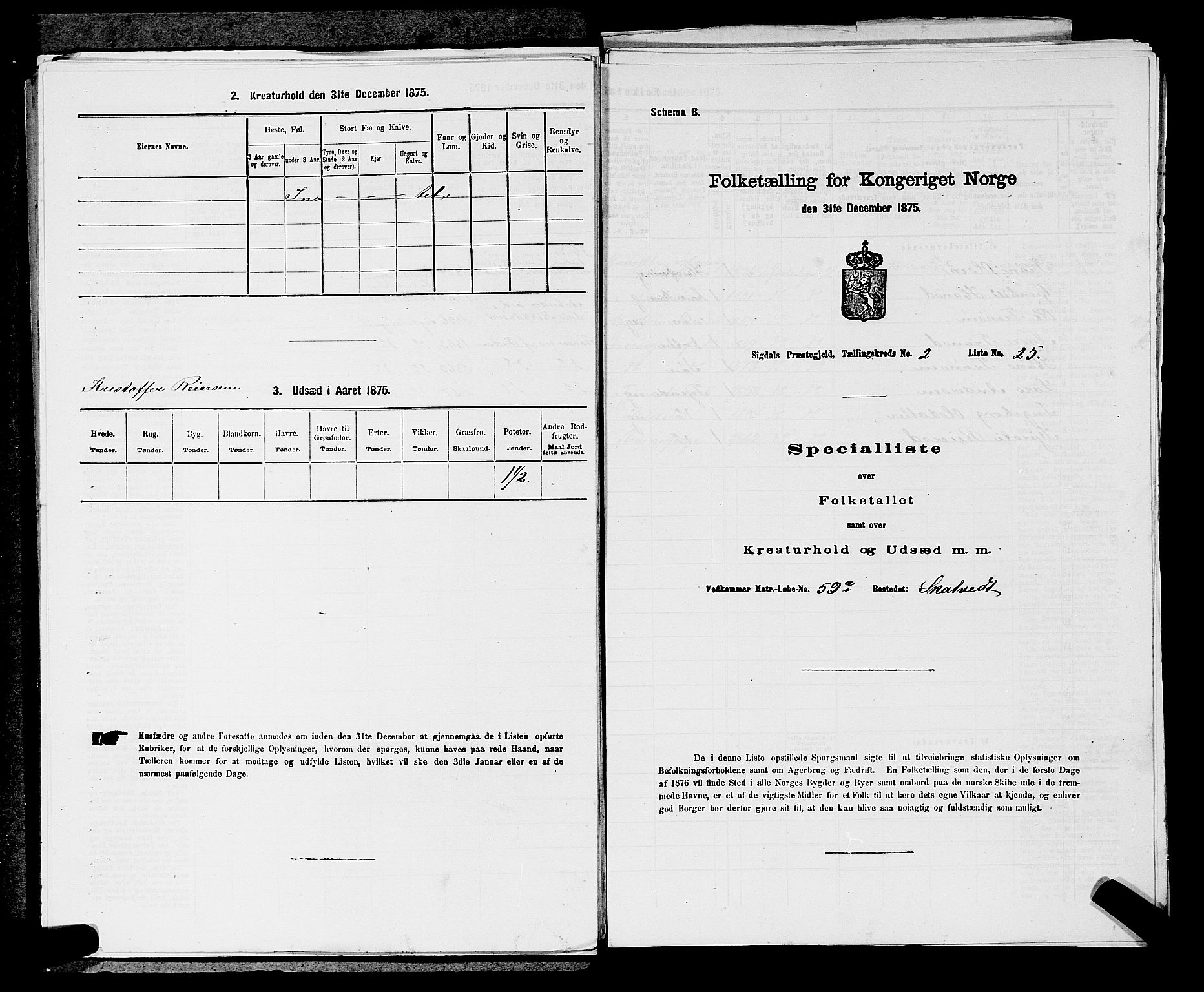 SAKO, Folketelling 1875 for 0621P Sigdal prestegjeld, 1875, s. 360