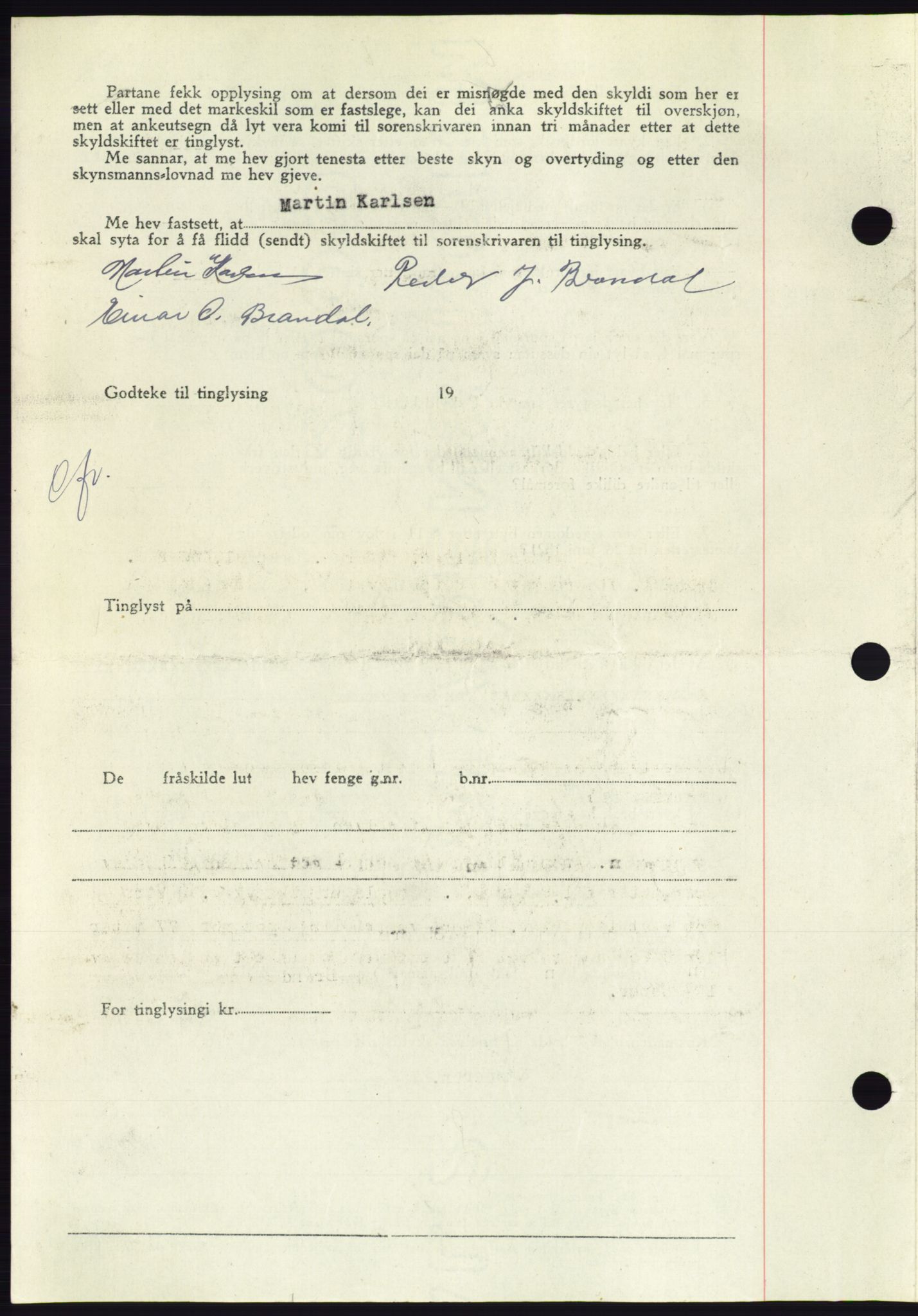 Søre Sunnmøre sorenskriveri, AV/SAT-A-4122/1/2/2C/L0082: Pantebok nr. 8A, 1948-1948, Dagboknr: 1037/1948