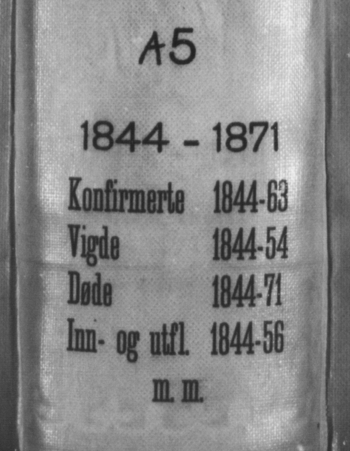 St. Jørgens hospital og Årstad sokneprestembete, SAB/A-99934: Klokkerbok nr. A 5, 1844-1871