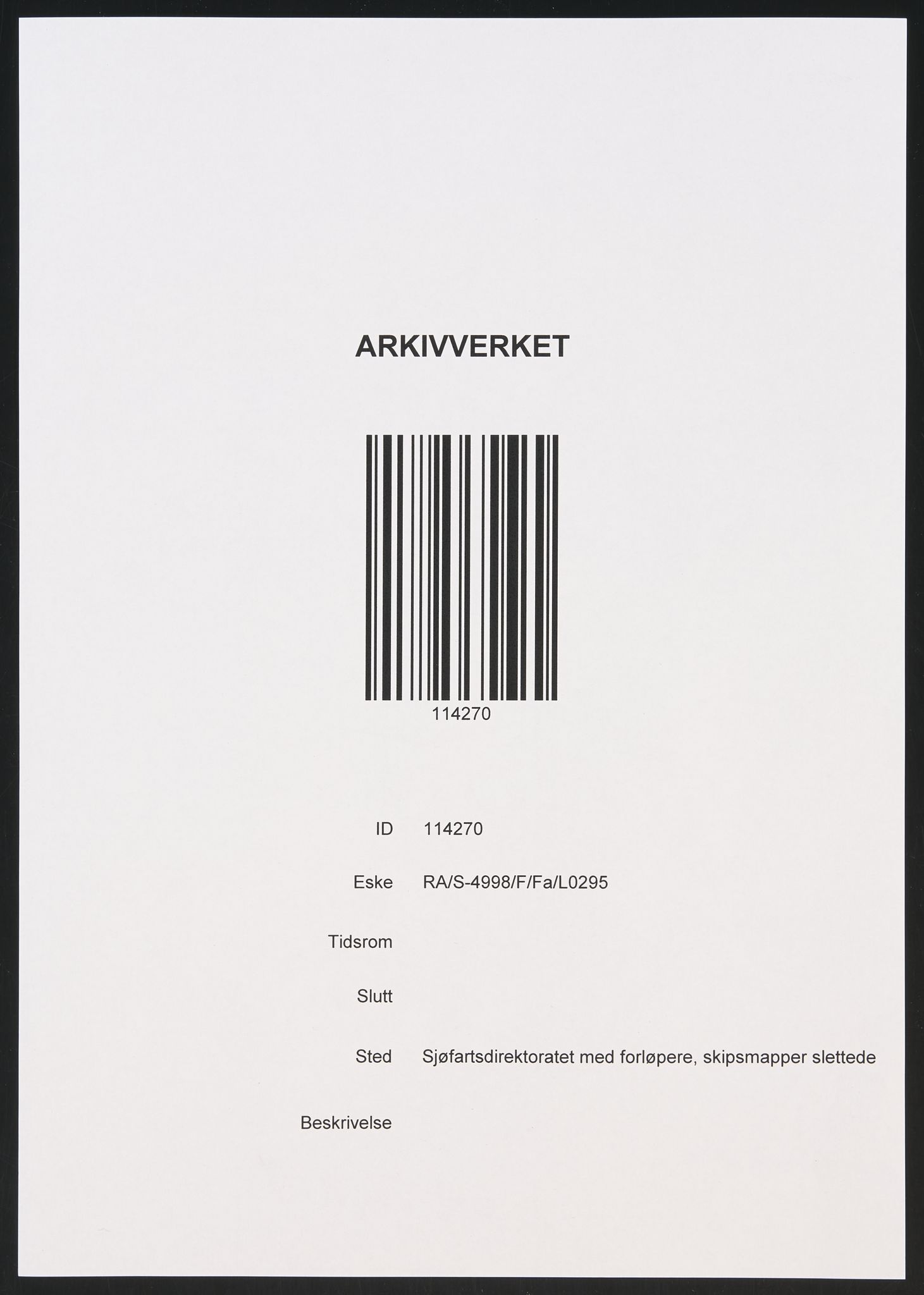 Sjøfartsdirektoratet med forløpere, skipsmapper slettede skip, AV/RA-S-4998/F/Fa/L0295: --, 1862-1929, s. 1