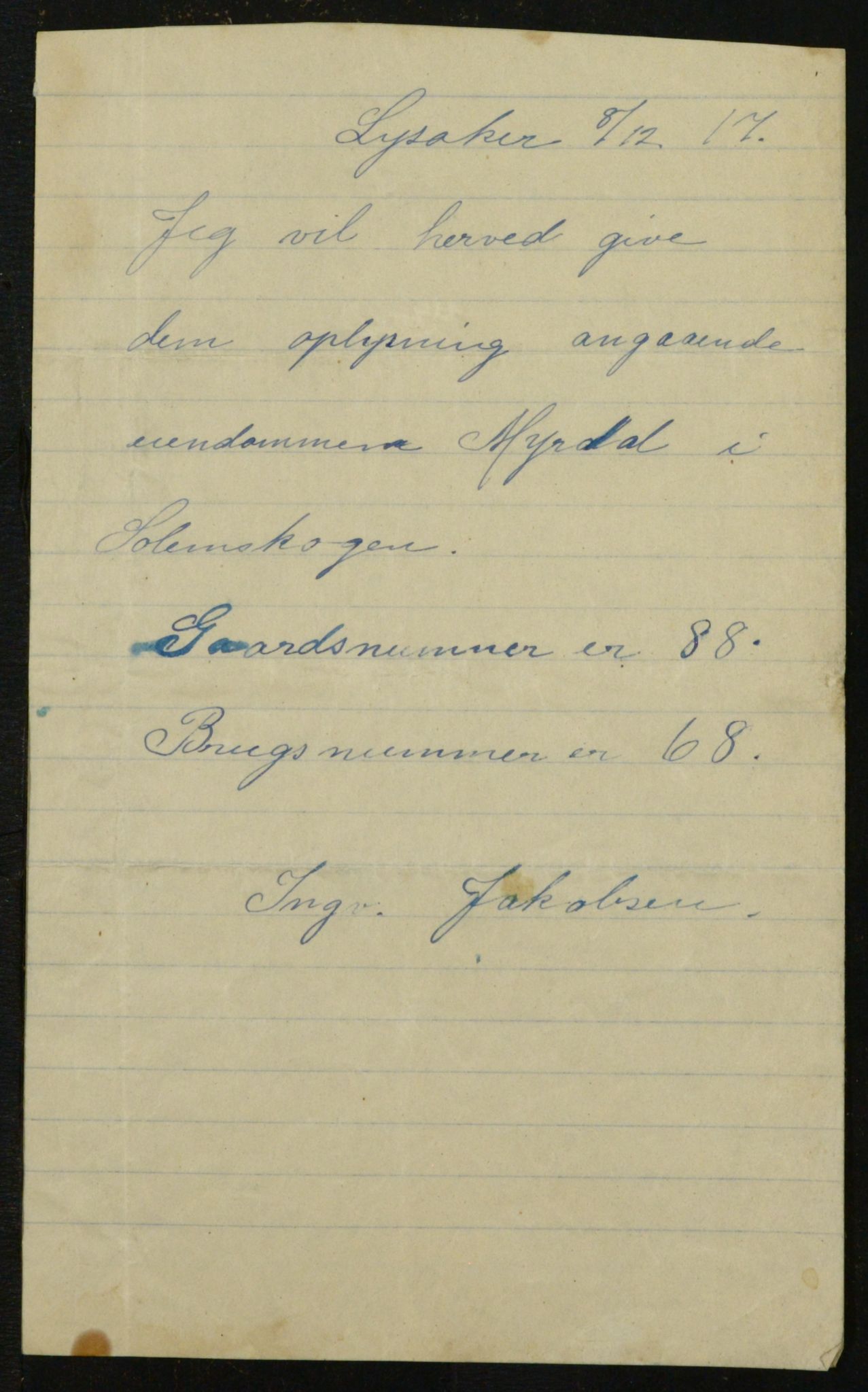 OBA, Kommunal folketelling 1.12.1917 for Aker, 1917, s. 14166