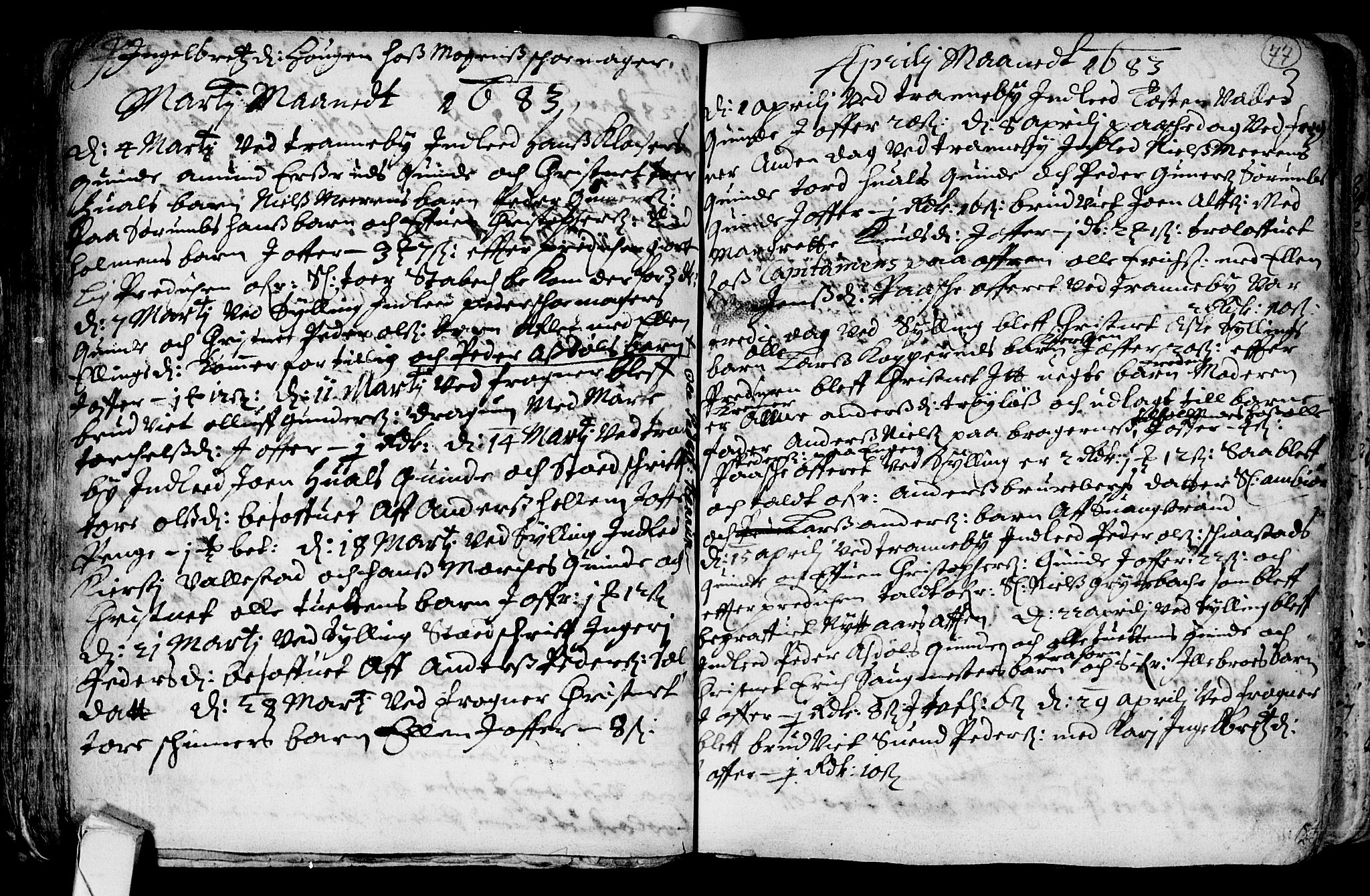 Lier kirkebøker, SAKO/A-230/F/Fa/L0001: Ministerialbok nr. I 1, 1672-1701, s. 77