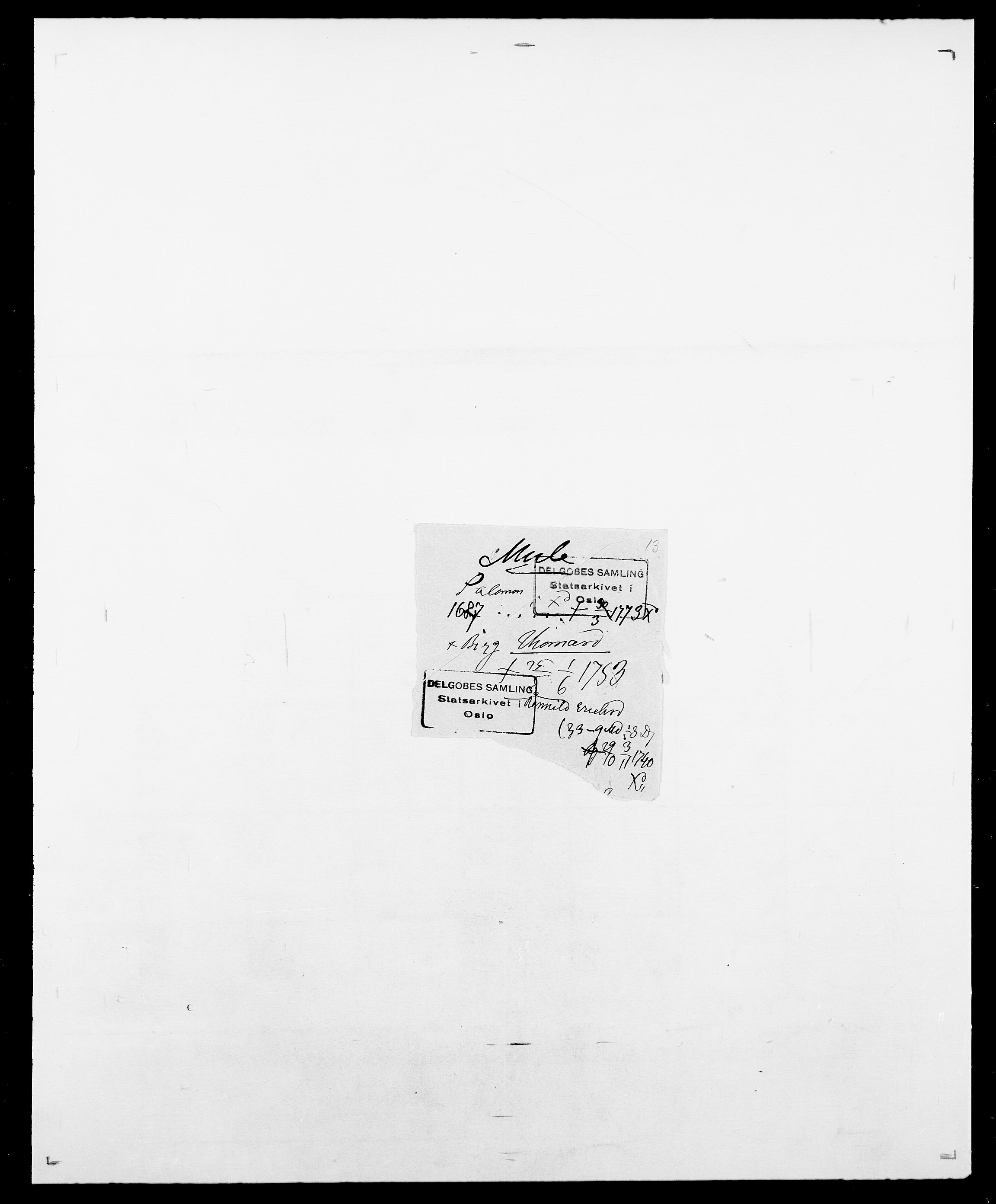 Delgobe, Charles Antoine - samling, SAO/PAO-0038/D/Da/L0027: Morath - v. Møsting, s. 143