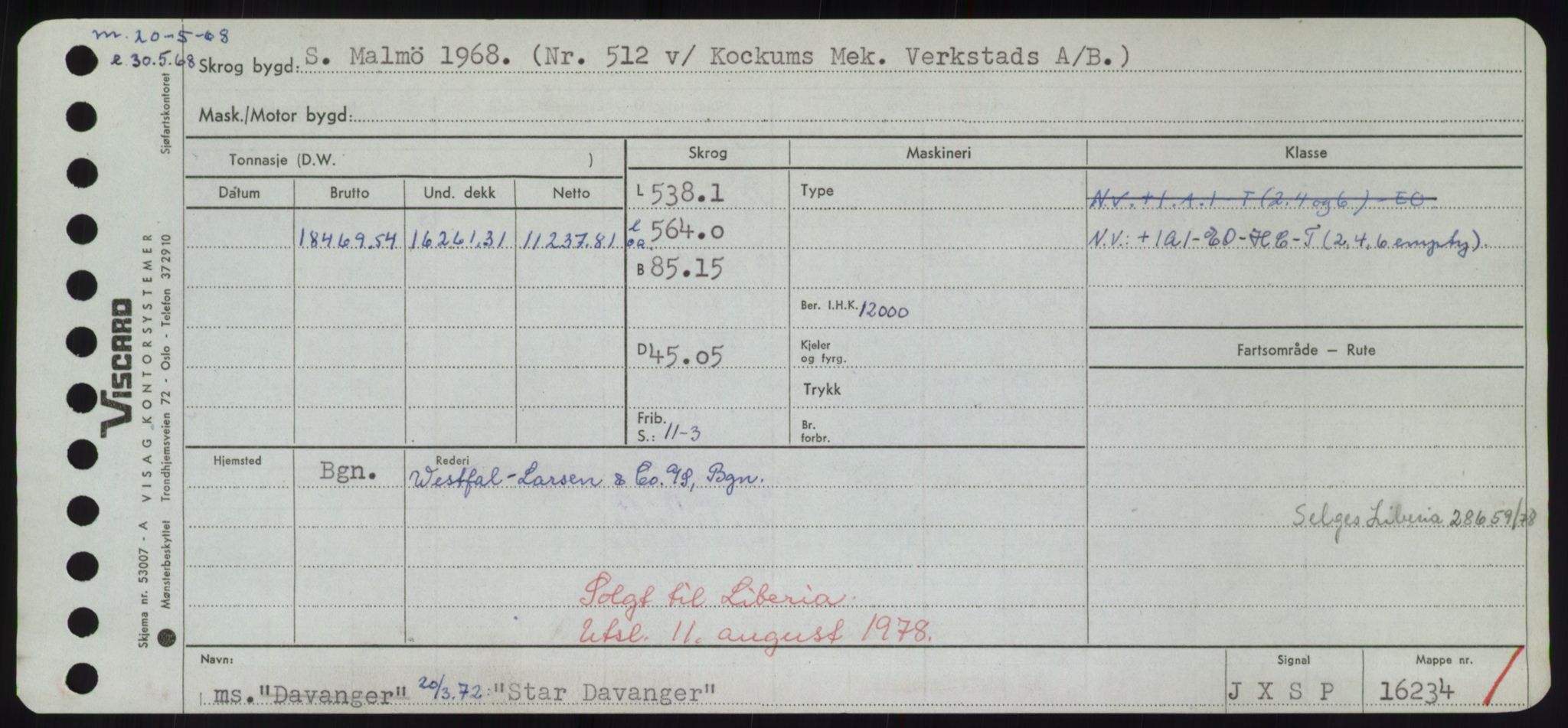 Sjøfartsdirektoratet med forløpere, Skipsmålingen, AV/RA-S-1627/H/Hd/L0036: Fartøy, St, s. 131