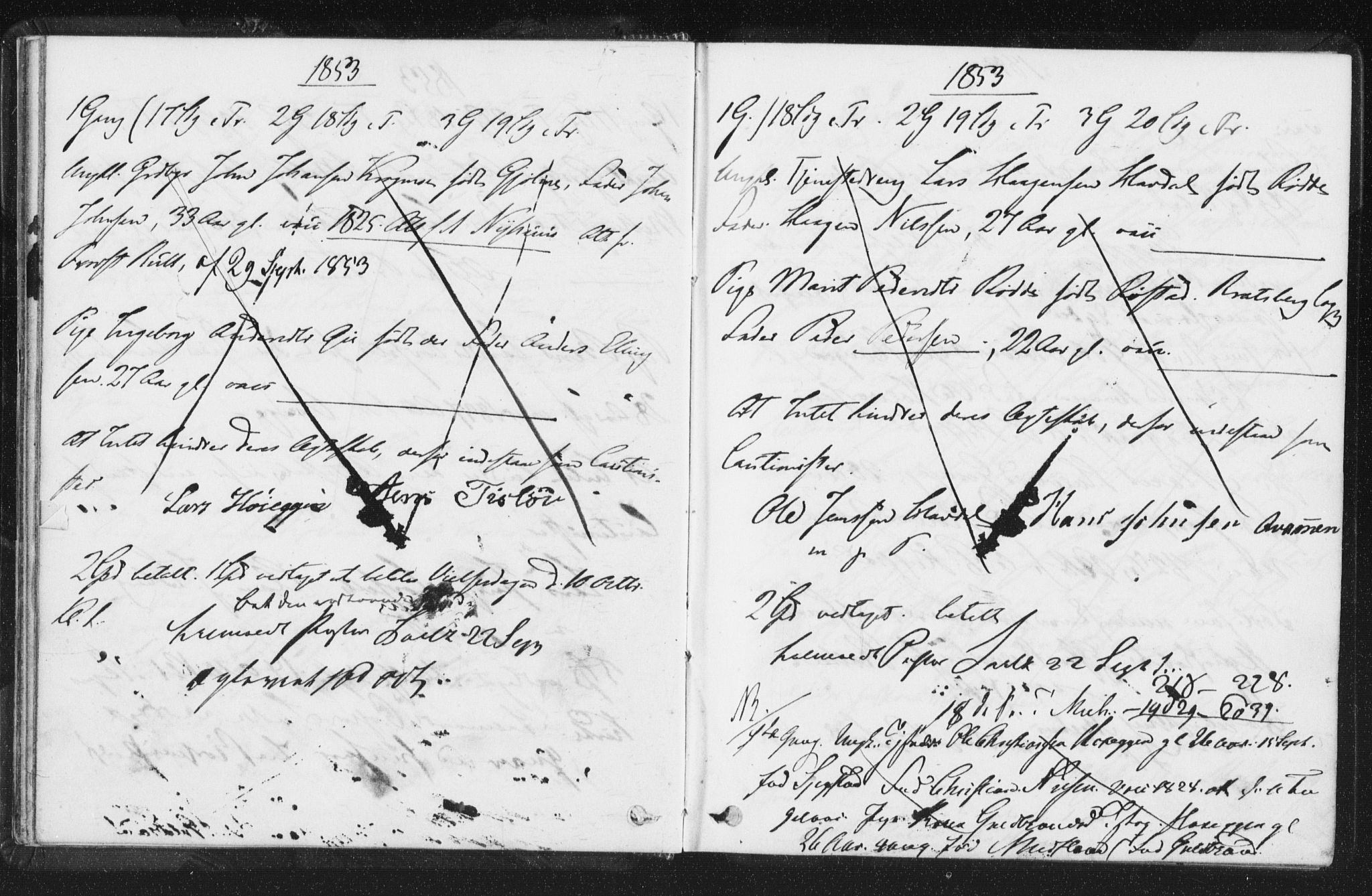 Melhus sokneprestkontor, AV/SAT-A-1141/1/I/I1/I1f/L0009: Lysningsprotokoll nr. 691.I.1F9, 1850-1866