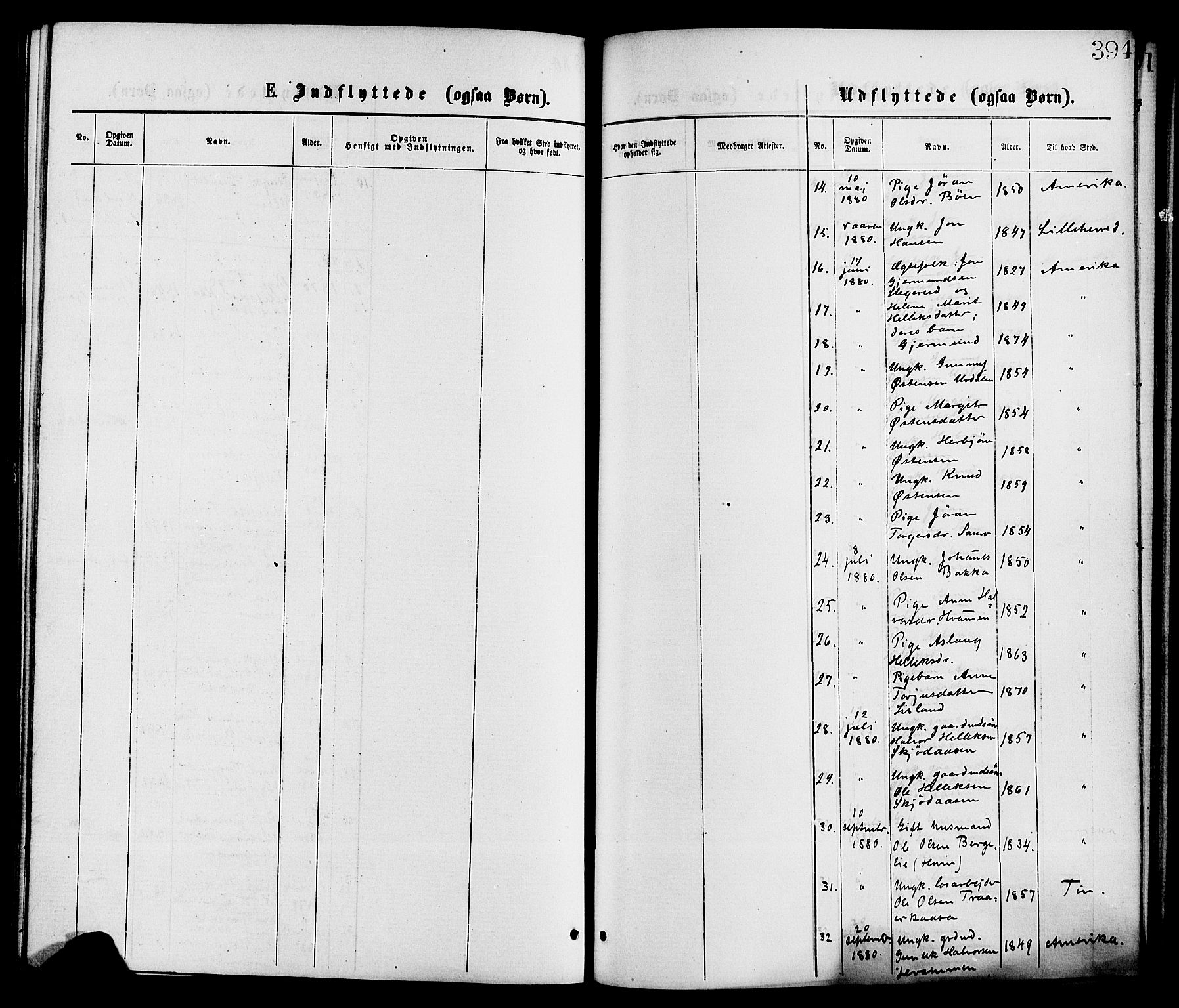 Gransherad kirkebøker, SAKO/A-267/F/Fa/L0004: Ministerialbok nr. I 4, 1871-1886, s. 394