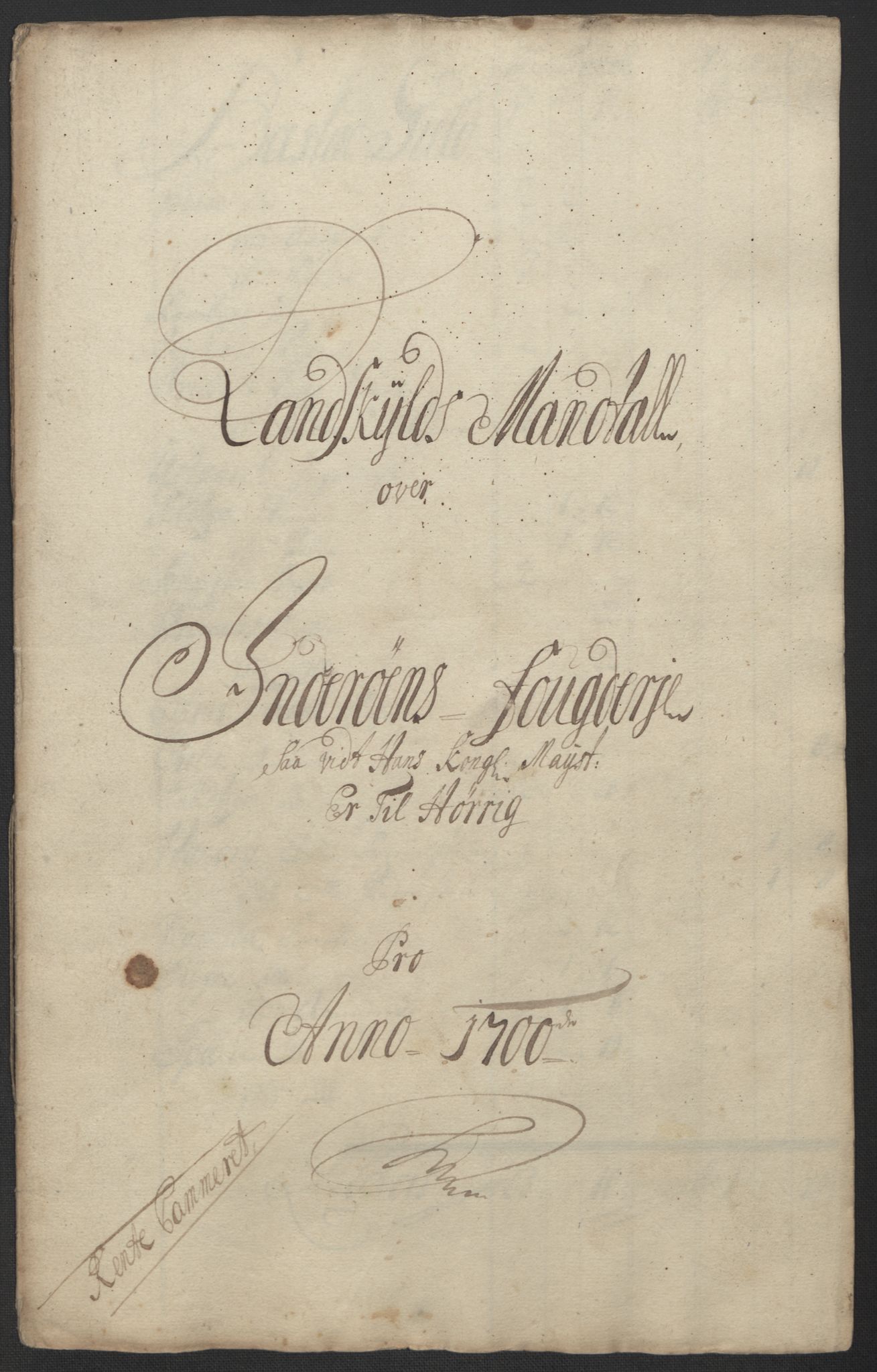 Rentekammeret inntil 1814, Reviderte regnskaper, Fogderegnskap, RA/EA-4092/R63/L4311: Fogderegnskap Inderøy, 1700, s. 71