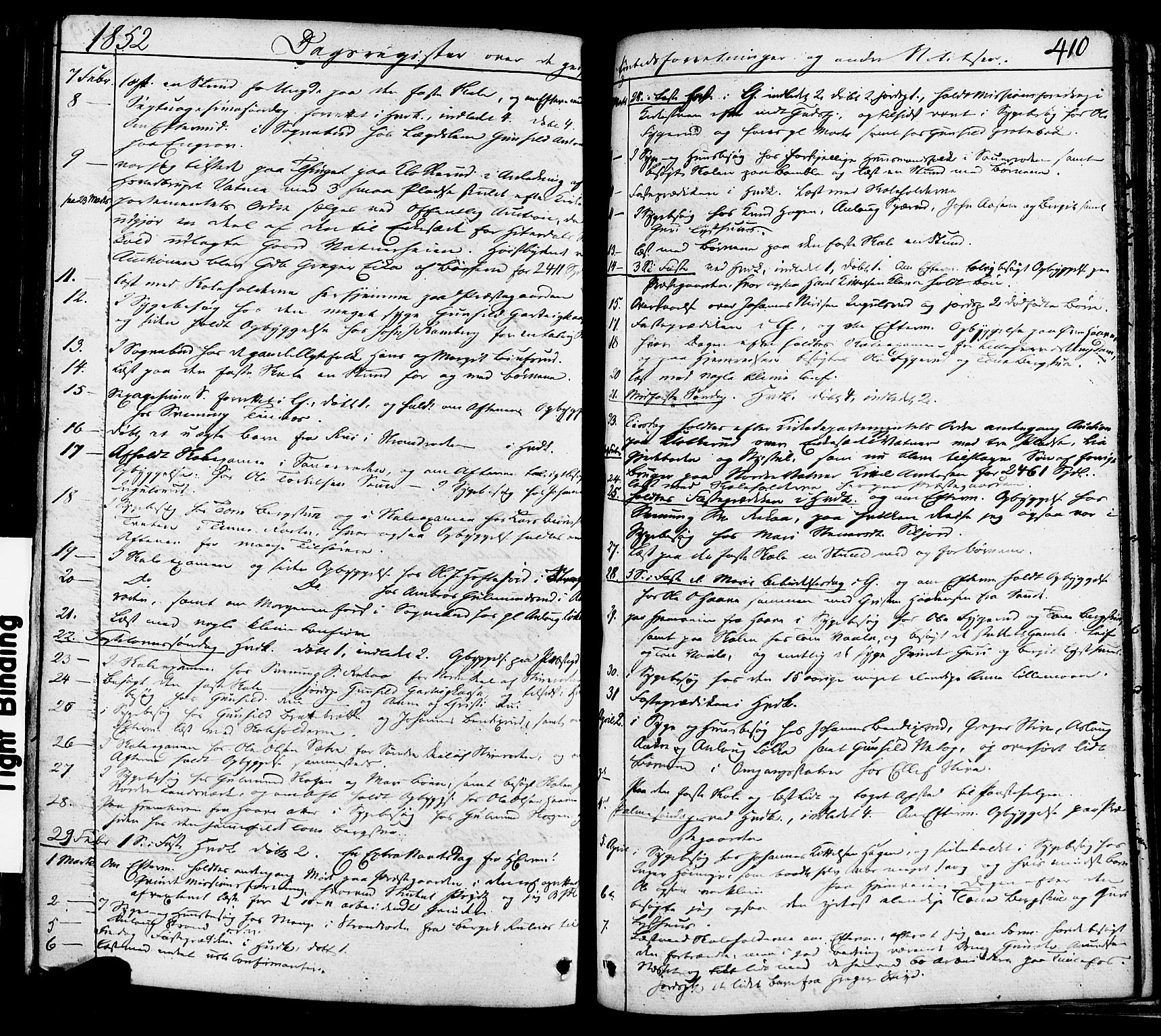Heddal kirkebøker, AV/SAKO-A-268/F/Fa/L0006: Ministerialbok nr. I 6, 1837-1854, s. 410
