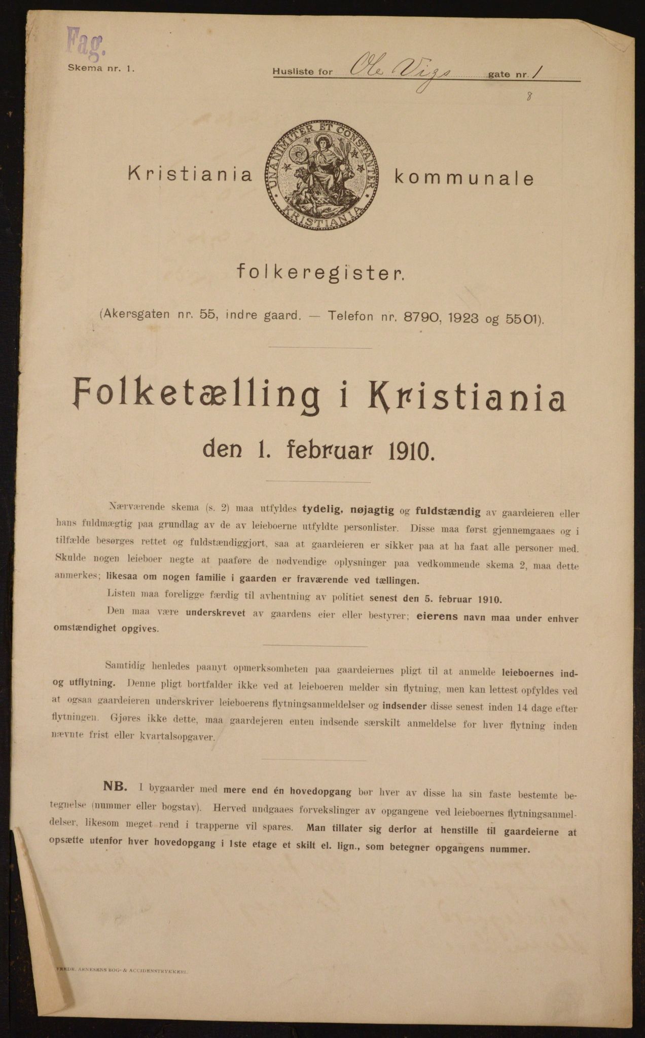OBA, Kommunal folketelling 1.2.1910 for Kristiania, 1910, s. 72687