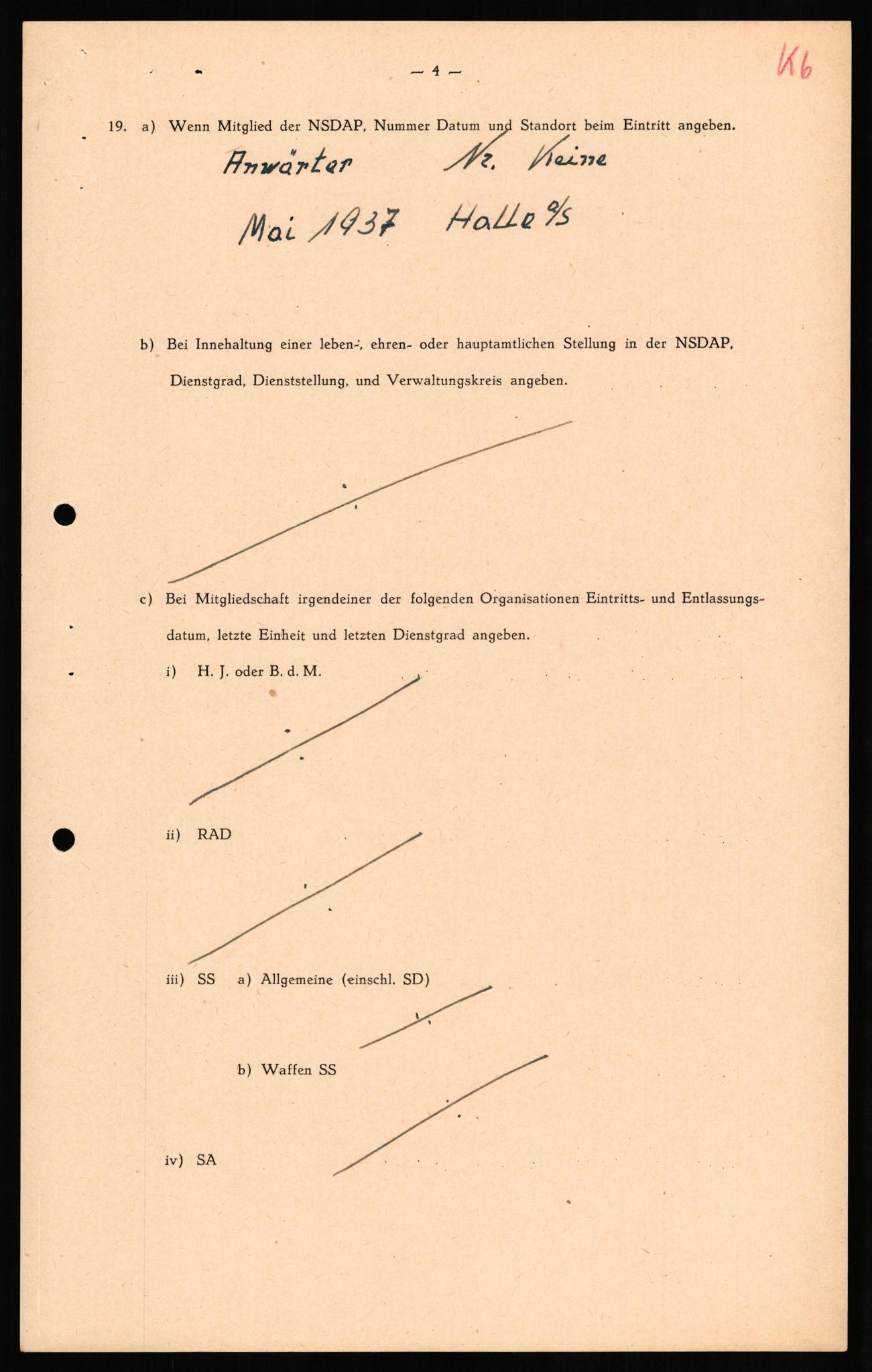 Forsvaret, Forsvarets overkommando II, AV/RA-RAFA-3915/D/Db/L0019: CI Questionaires. Tyske okkupasjonsstyrker i Norge. Tyskere., 1945-1946, s. 279