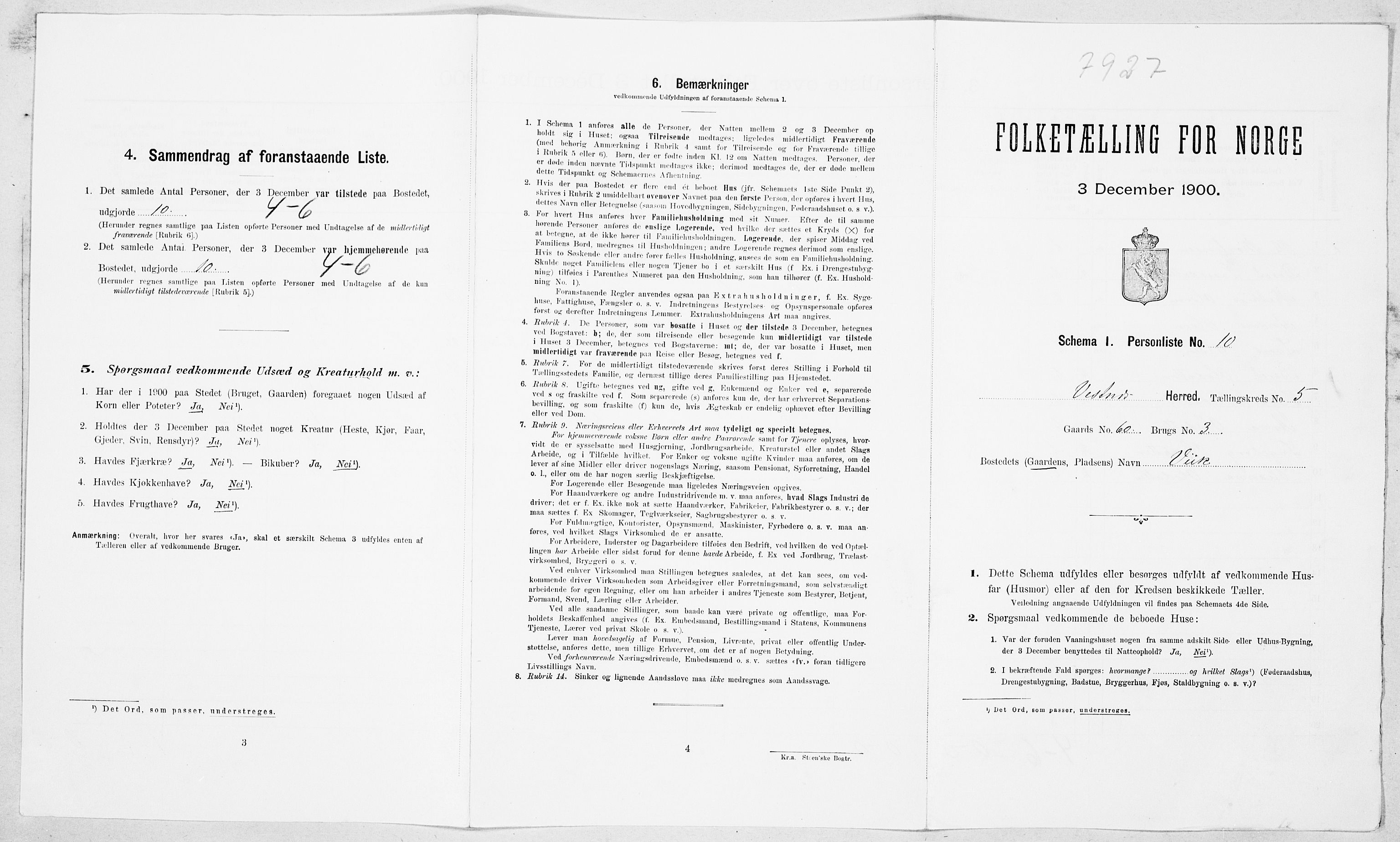 SAT, Folketelling 1900 for 1535 Vestnes herred, 1900, s. 525