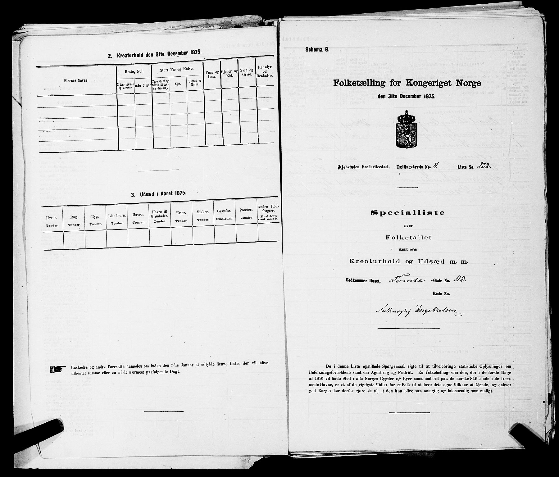 RA, Folketelling 1875 for 0103B Fredrikstad prestegjeld, Fredrikstad kjøpstad, 1875, s. 567