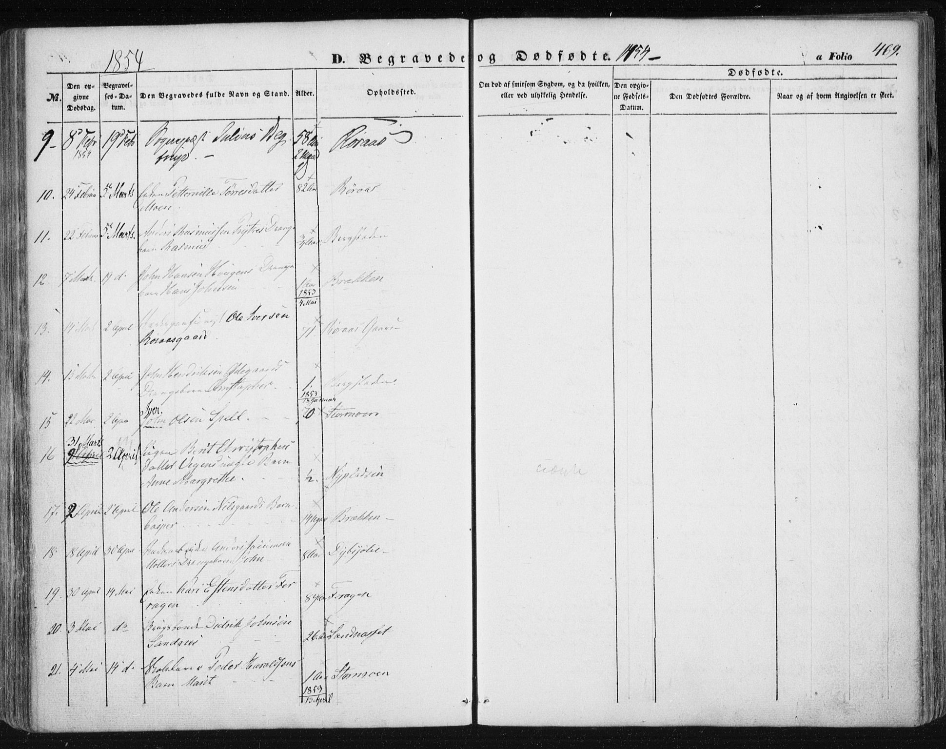 Ministerialprotokoller, klokkerbøker og fødselsregistre - Sør-Trøndelag, SAT/A-1456/681/L0931: Ministerialbok nr. 681A09, 1845-1859, s. 469