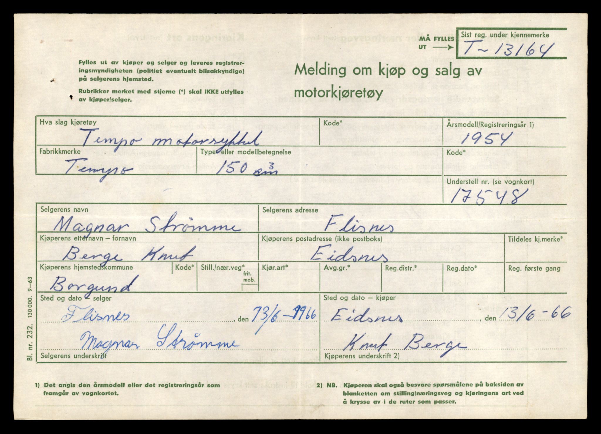 Møre og Romsdal vegkontor - Ålesund trafikkstasjon, AV/SAT-A-4099/F/Fe/L0037: Registreringskort for kjøretøy T 13031 - T 13179, 1927-1998, s. 2543