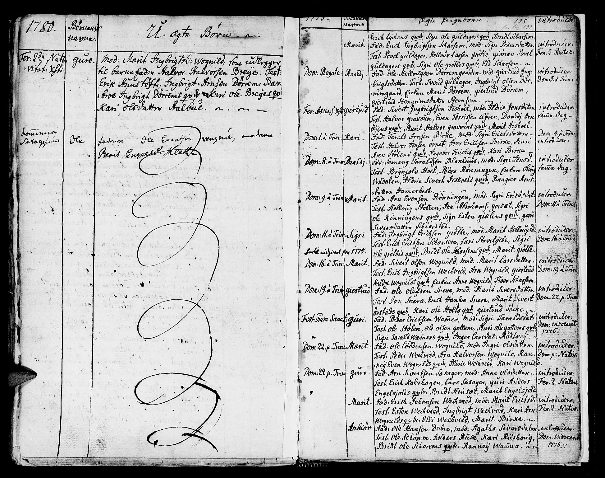 Ministerialprotokoller, klokkerbøker og fødselsregistre - Sør-Trøndelag, AV/SAT-A-1456/678/L0891: Ministerialbok nr. 678A01, 1739-1780, s. 195