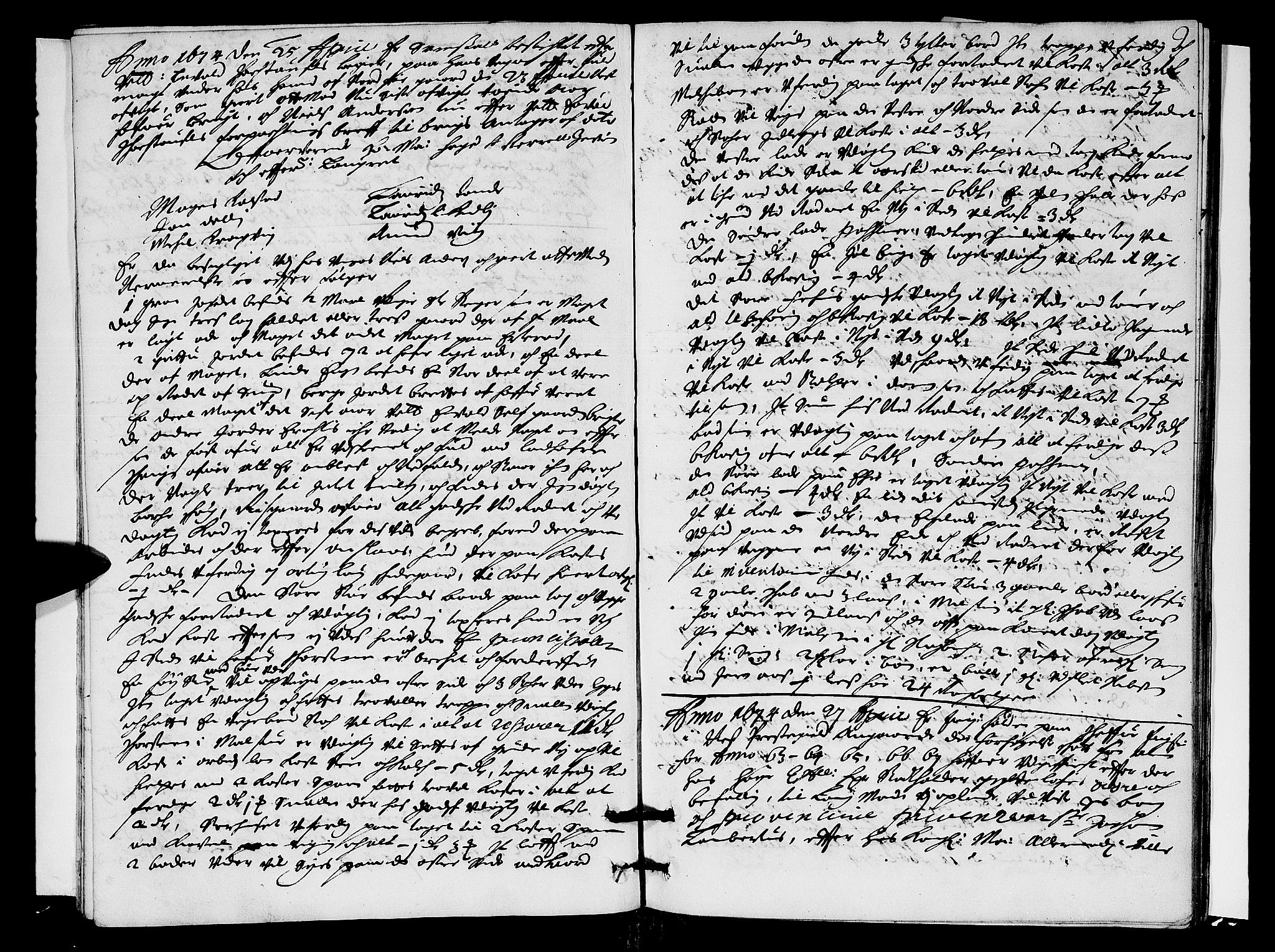 Hedemarken sorenskriveri, SAH/TING-034/G/Gb/L0010: Tingbok, 1674-1675, s. 8b-9a