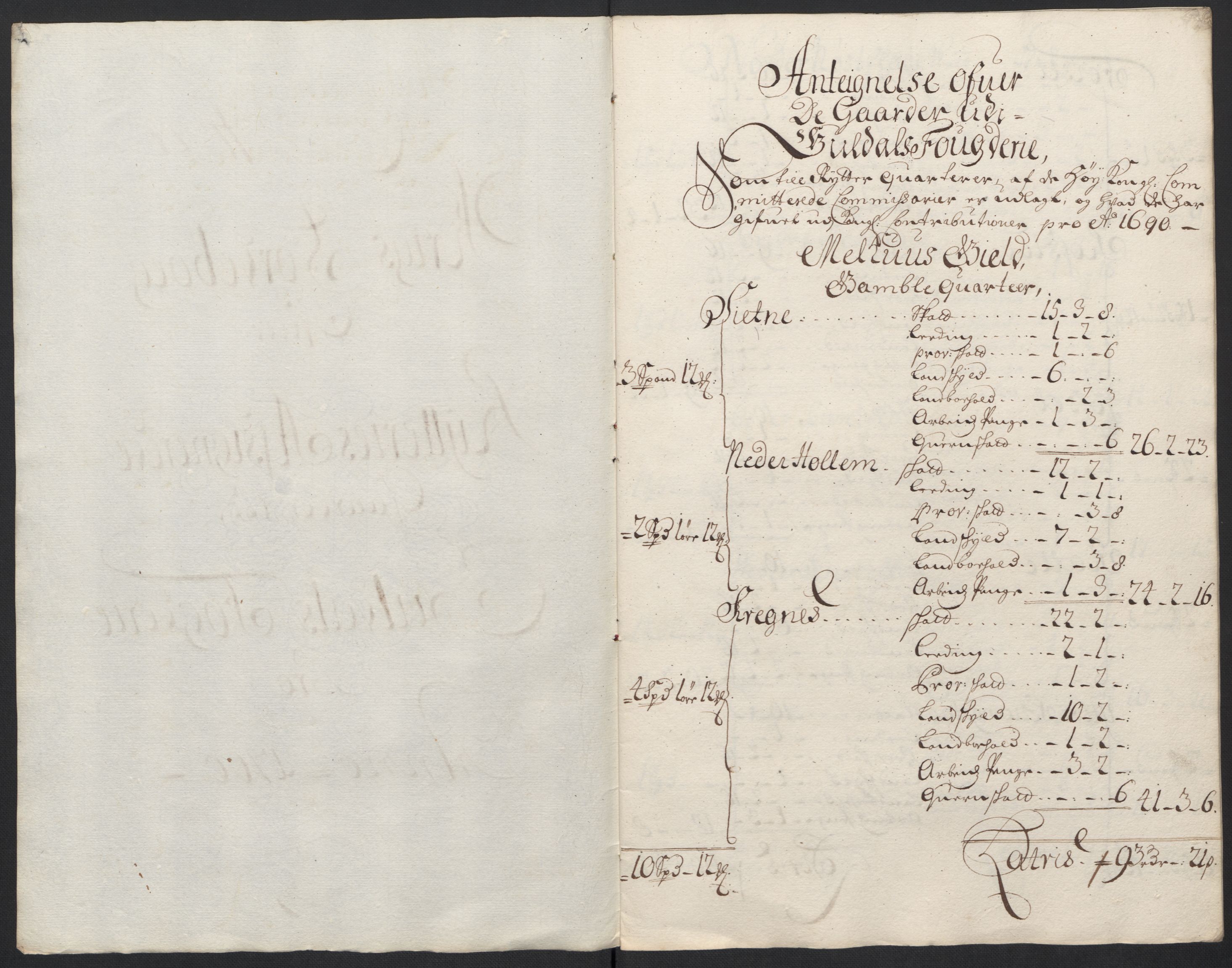 Rentekammeret inntil 1814, Reviderte regnskaper, Fogderegnskap, AV/RA-EA-4092/R60/L3950: Fogderegnskap Orkdal og Gauldal, 1700, s. 409