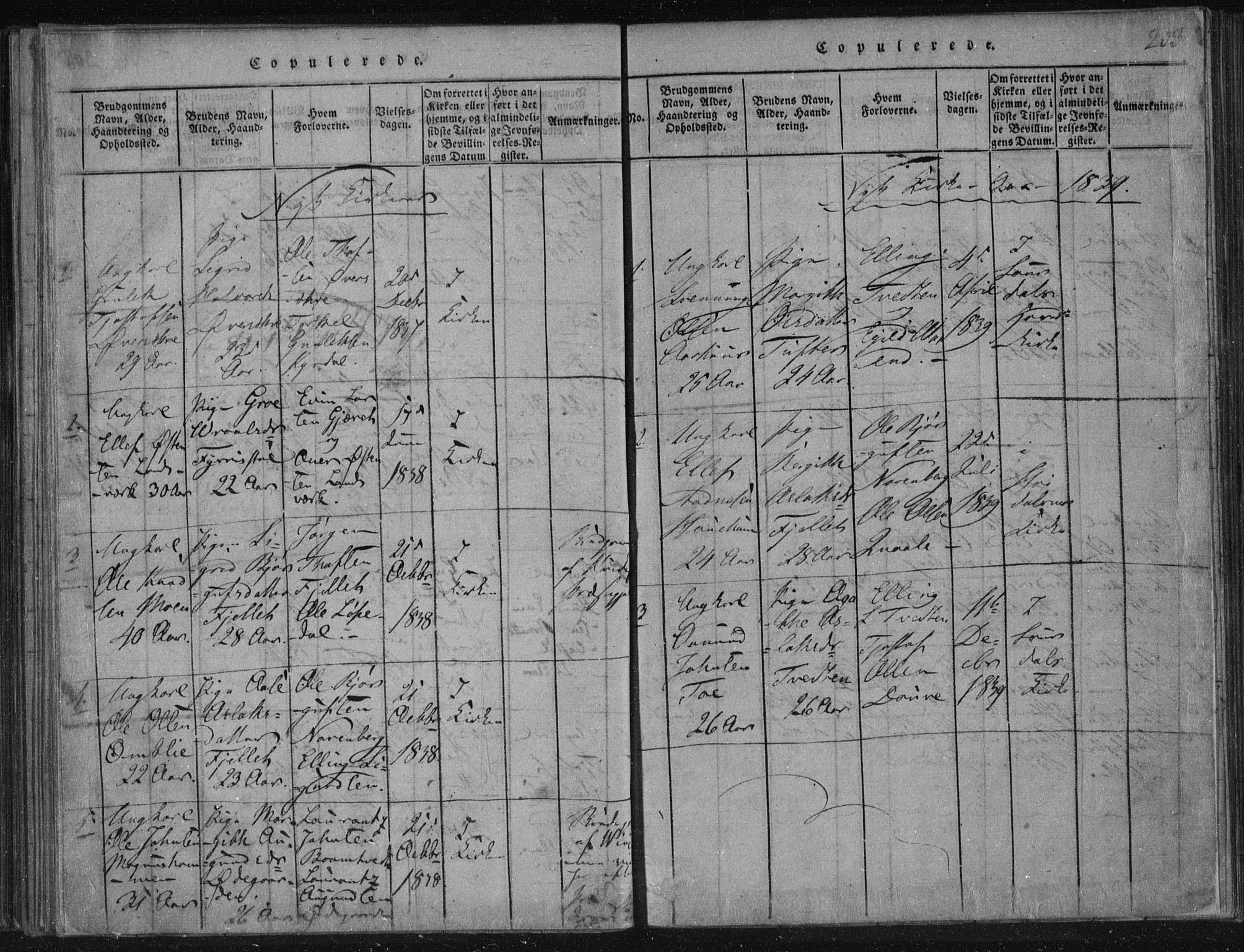 Lårdal kirkebøker, SAKO/A-284/F/Fc/L0001: Ministerialbok nr. III 1, 1815-1860, s. 203