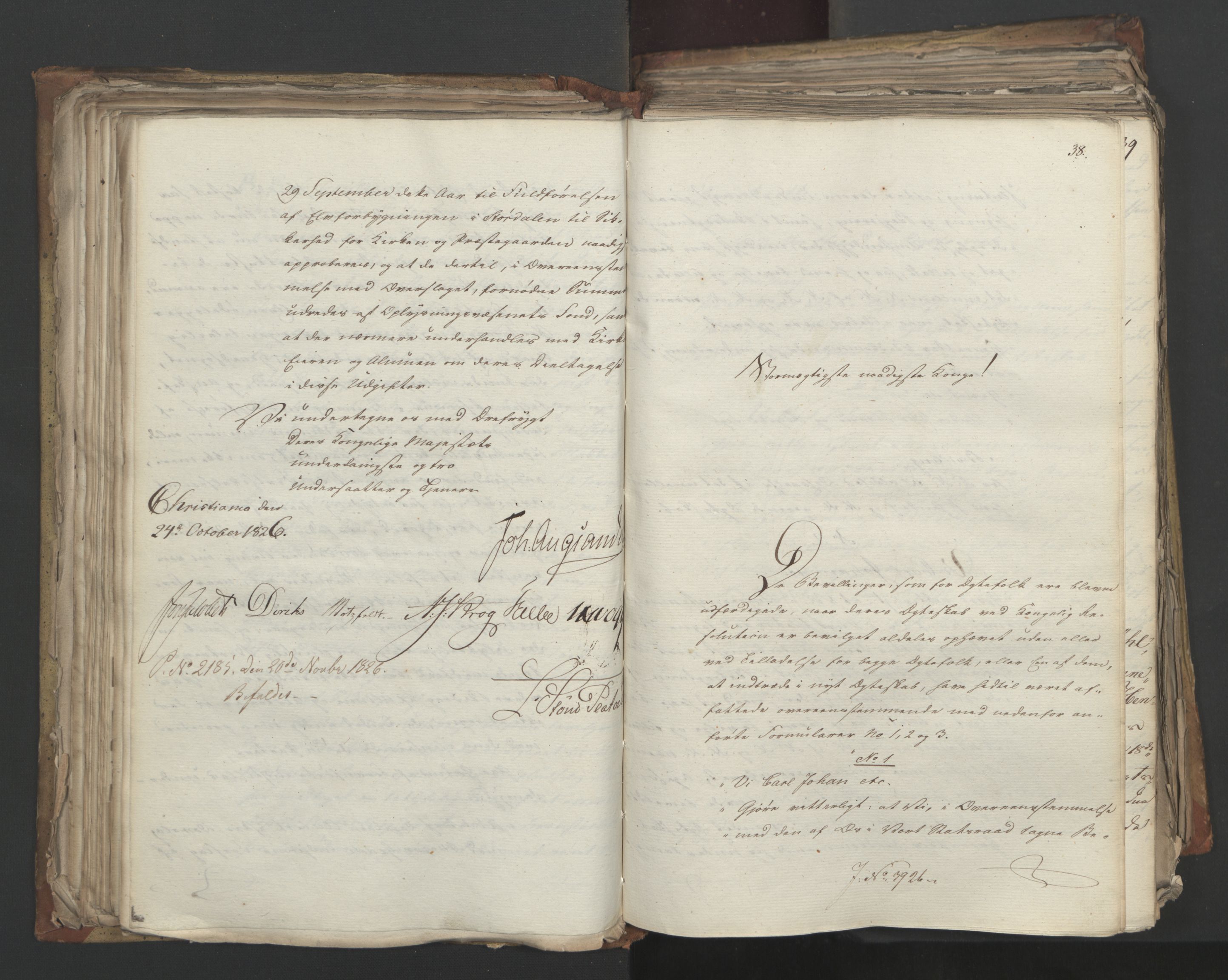 Statsrådsavdelingen i Stockholm, AV/RA-S-1003/D/Da/L0049: Regjeringsinnstillinger nr. 3860-4086, 1826, s. 161