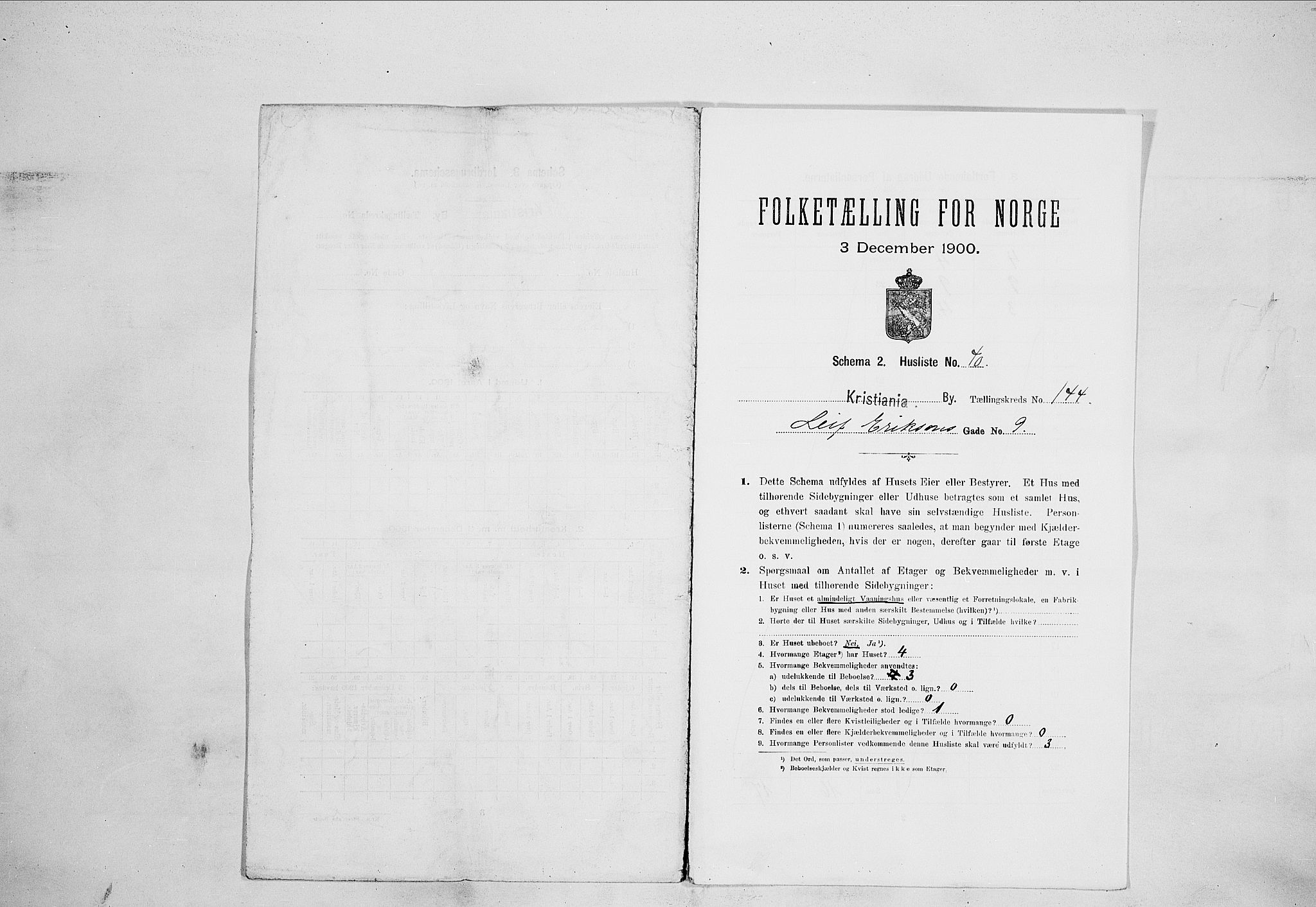 SAO, Folketelling 1900 for 0301 Kristiania kjøpstad, 1900, s. 52220