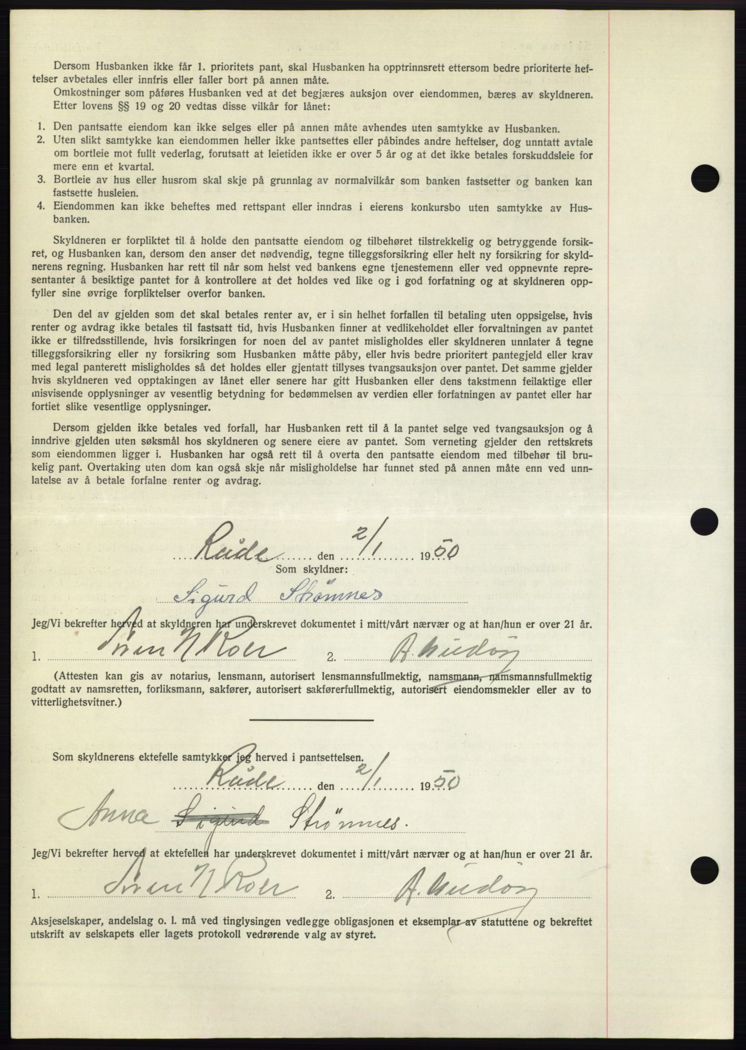 Moss sorenskriveri, SAO/A-10168: Pantebok nr. B23, 1949-1950, Dagboknr: 12/1950