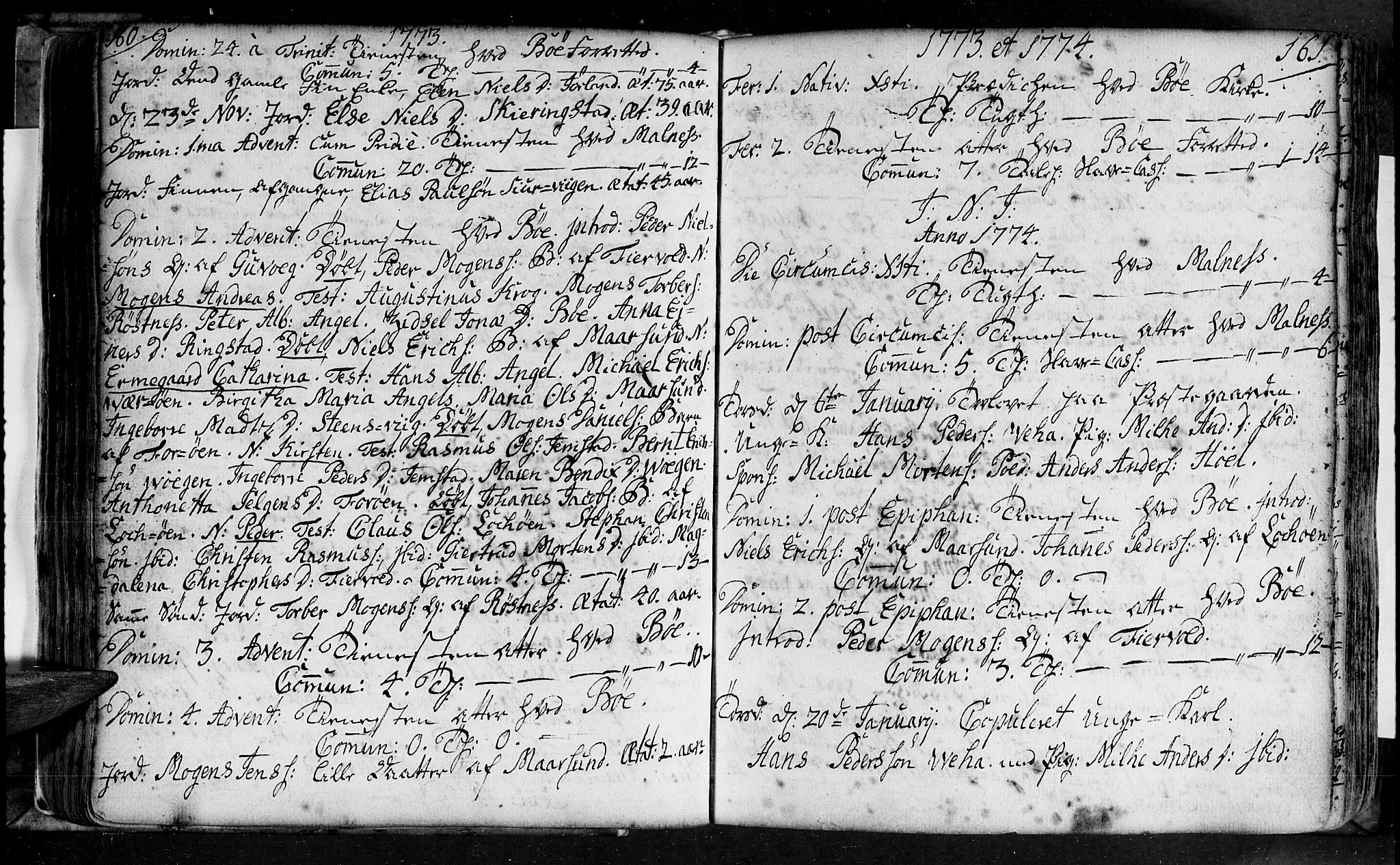 Ministerialprotokoller, klokkerbøker og fødselsregistre - Nordland, AV/SAT-A-1459/891/L1297: Ministerialbok nr. 891A02, 1759-1820, s. 160-161