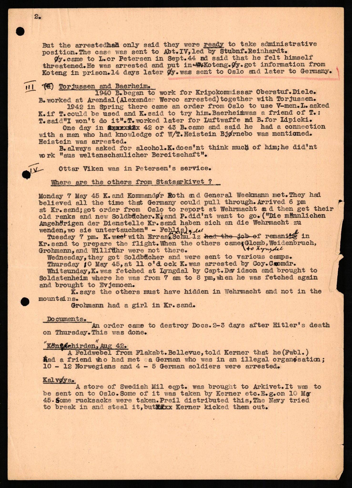 Forsvaret, Forsvarets overkommando II, AV/RA-RAFA-3915/D/Db/L0016: CI Questionaires. Tyske okkupasjonsstyrker i Norge. Tyskere., 1945-1946, s. 653