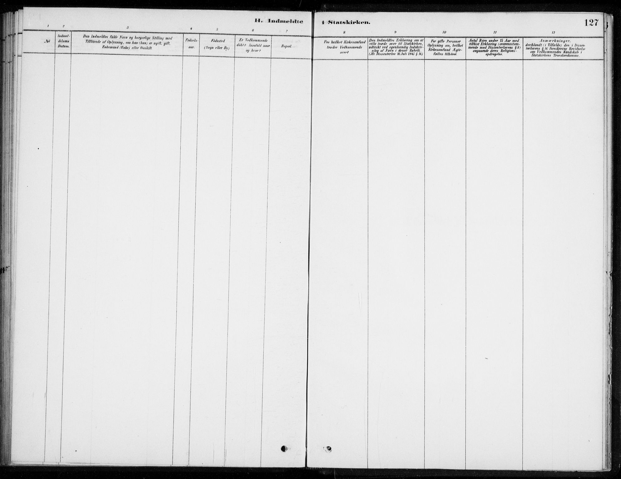 Åssiden kirkebøker, AV/SAKO-A-251/F/Fa/L0001: Ministerialbok nr. 1, 1878-1904, s. 127