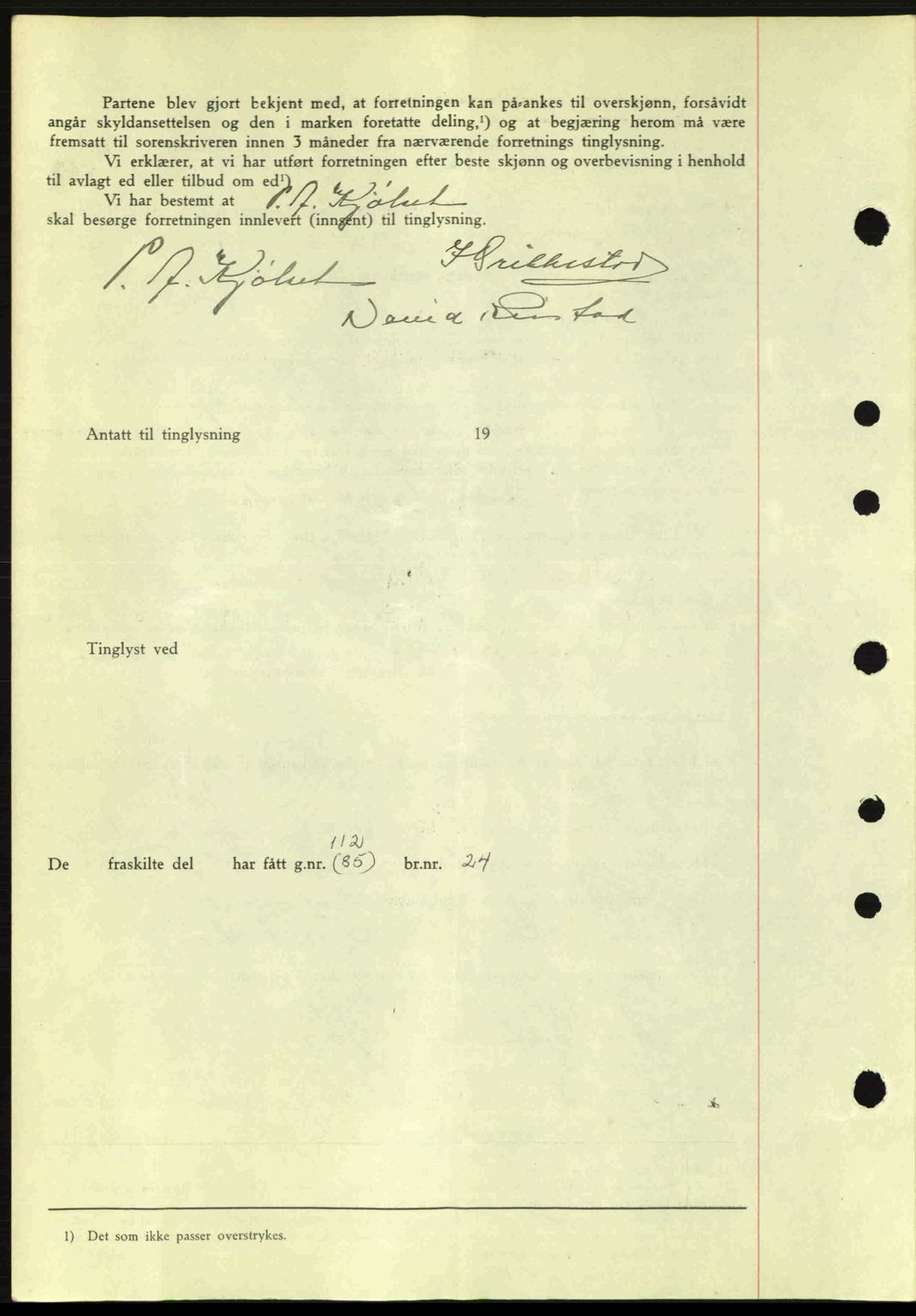 Romsdal sorenskriveri, AV/SAT-A-4149/1/2/2C: Pantebok nr. A1, 1936-1936, Dagboknr: 255/1936