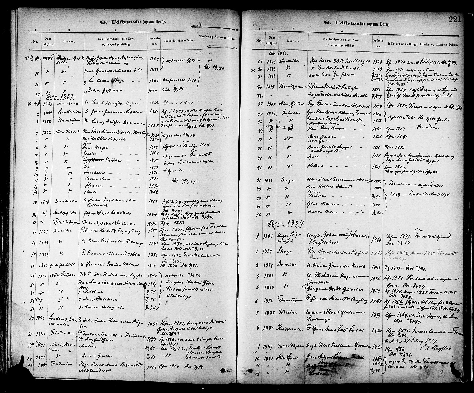 Ministerialprotokoller, klokkerbøker og fødselsregistre - Nord-Trøndelag, SAT/A-1458/713/L0120: Ministerialbok nr. 713A09, 1878-1887, s. 221