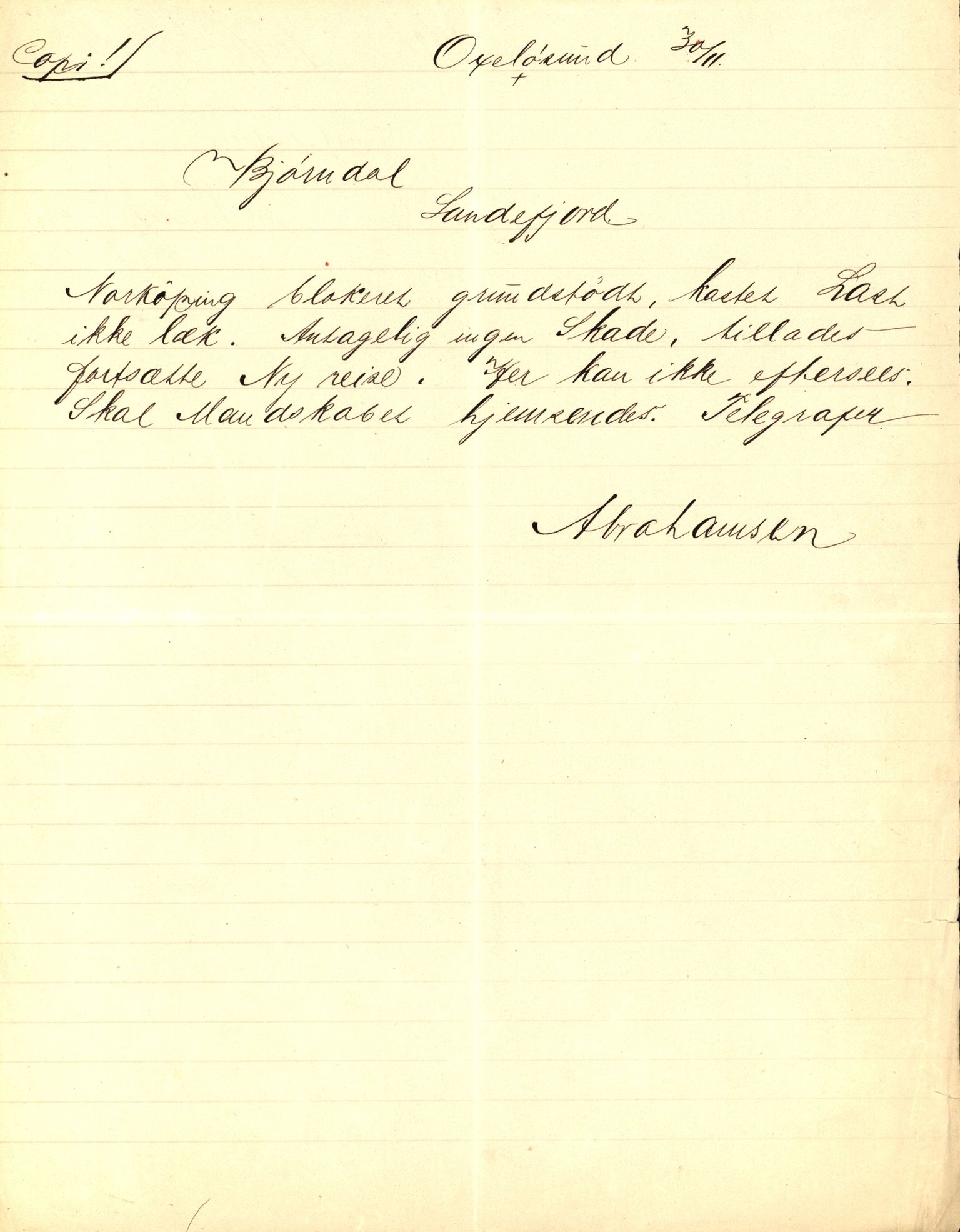 Pa 63 - Østlandske skibsassuranceforening, VEMU/A-1079/G/Ga/L0017/0003: Havaridokumenter / Alma, Aise, Ole Bull, Tellus, Frank, 1884, s. 10