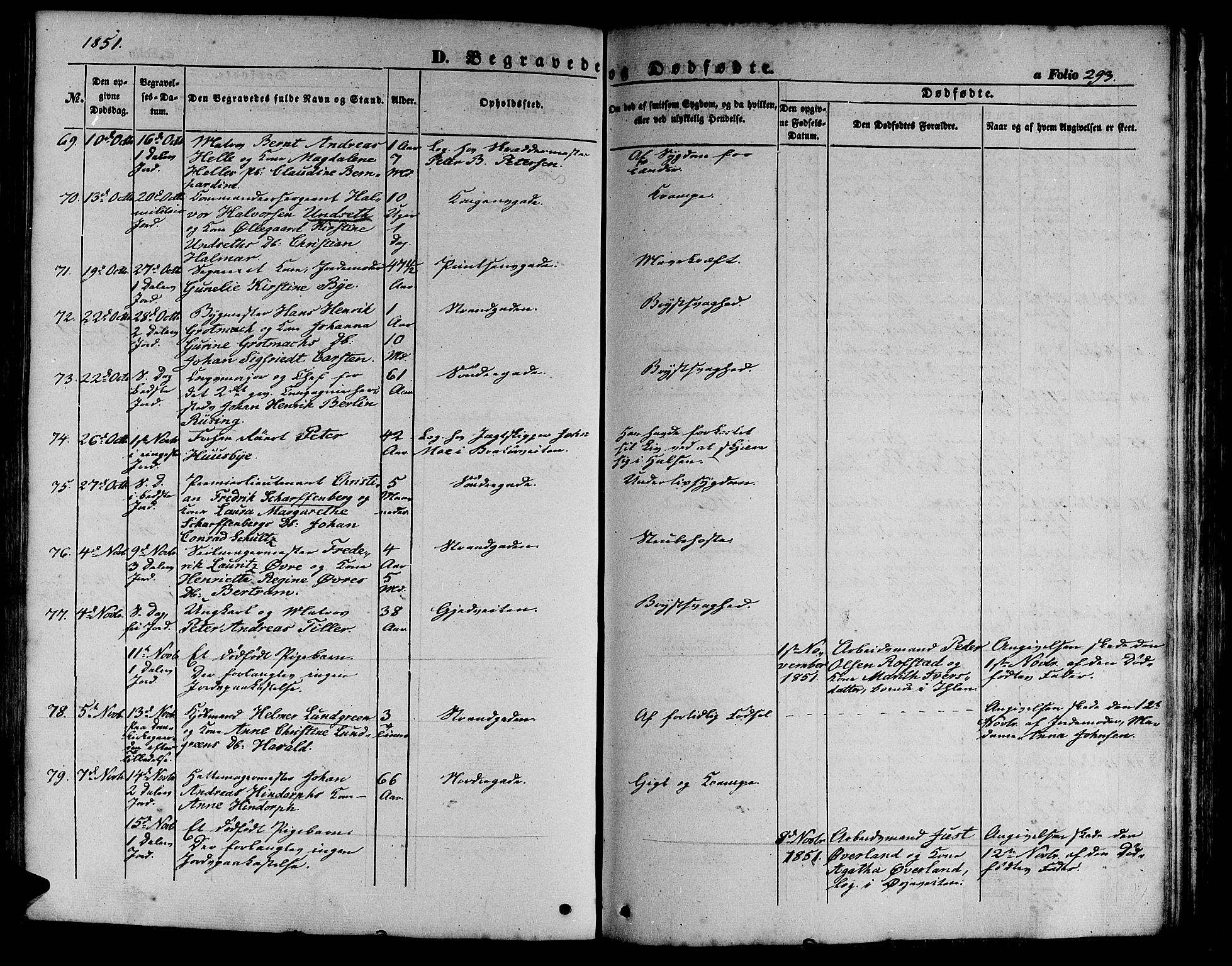 Ministerialprotokoller, klokkerbøker og fødselsregistre - Sør-Trøndelag, SAT/A-1456/602/L0137: Klokkerbok nr. 602C05, 1846-1856, s. 293