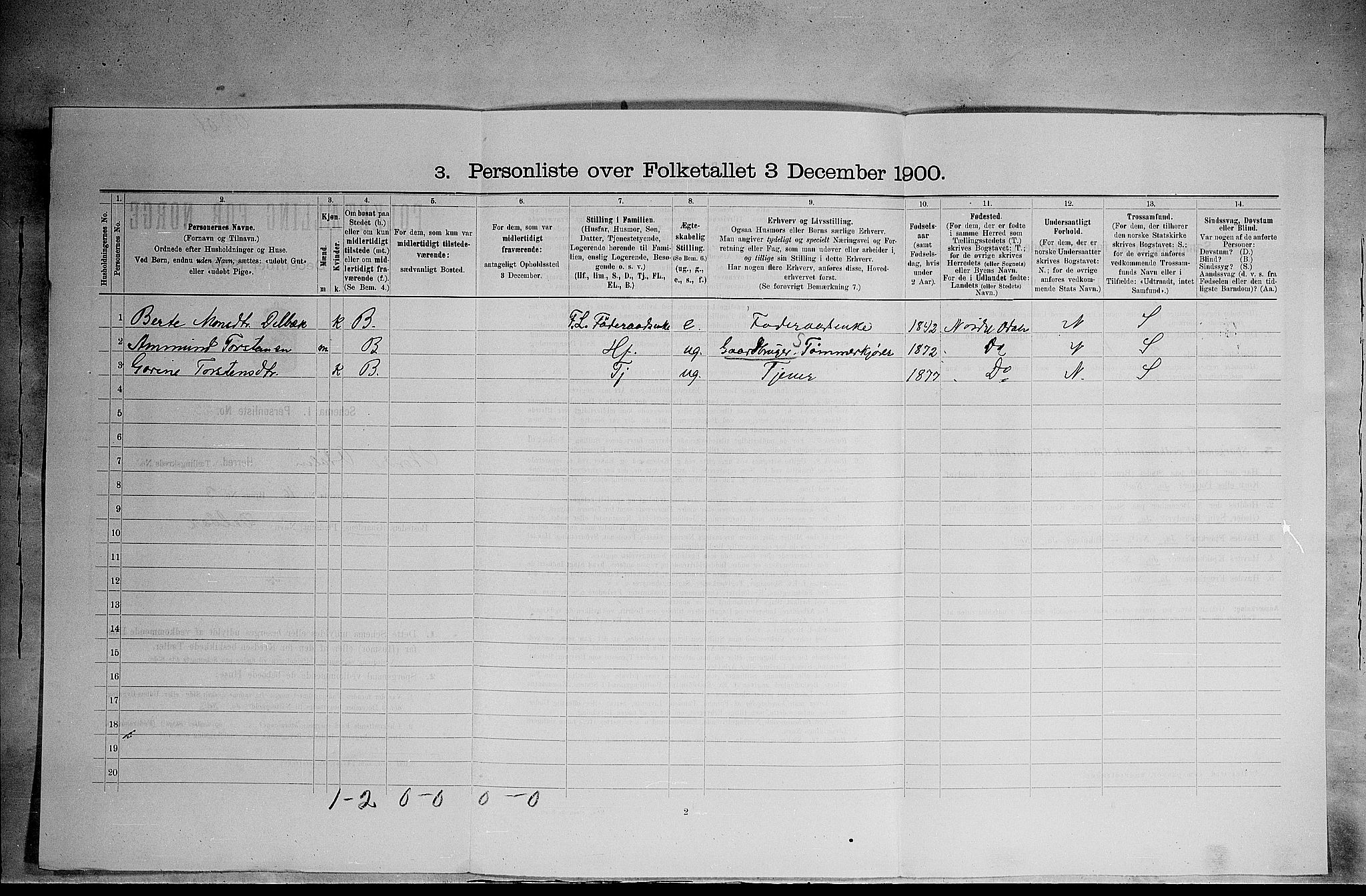 SAH, Folketelling 1900 for 0418 Nord-Odal herred, 1900, s. 333