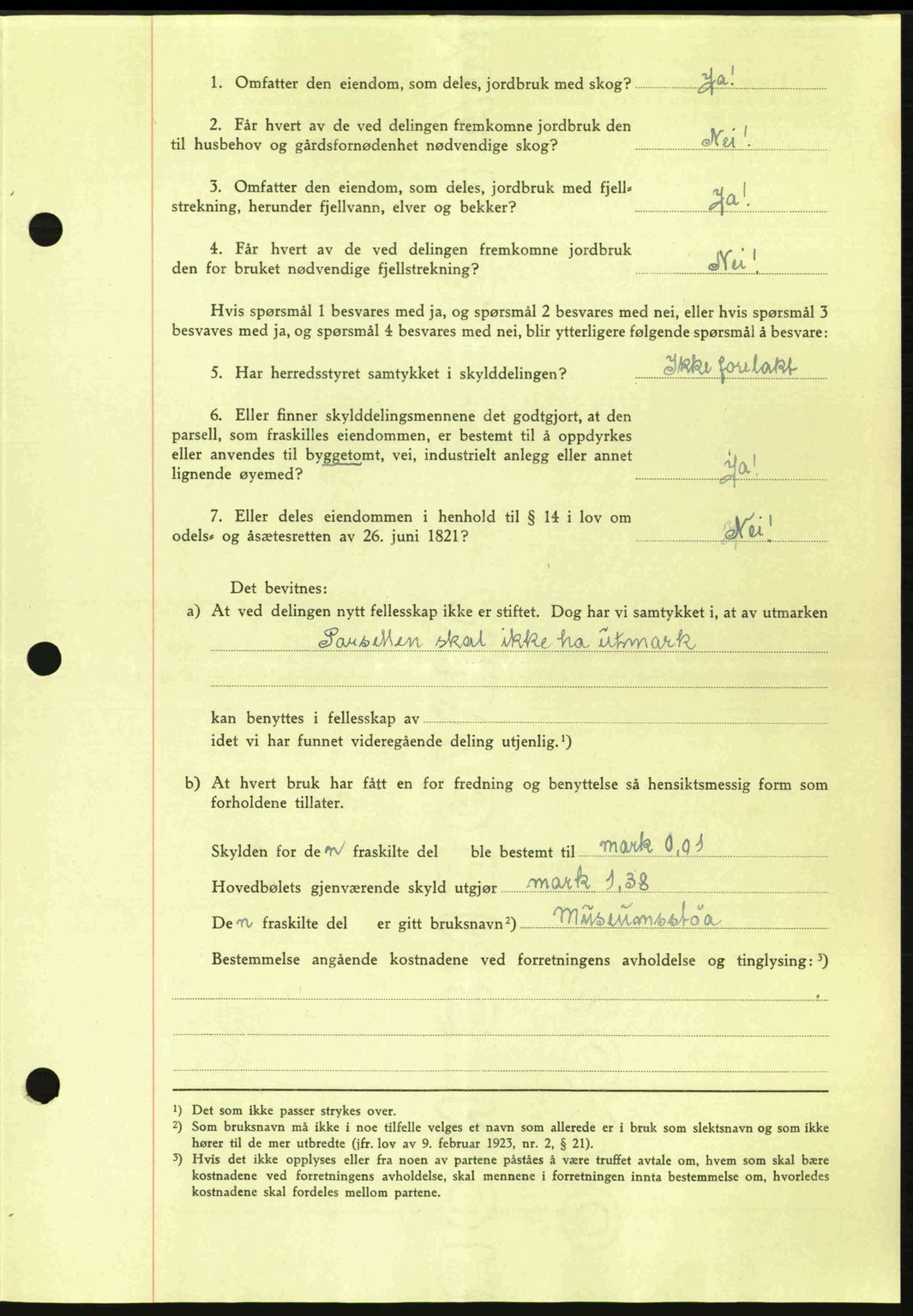 Nordmøre sorenskriveri, SAT/A-4132/1/2/2Ca: Pantebok nr. A96, 1943-1944, Dagboknr: 2196/1943