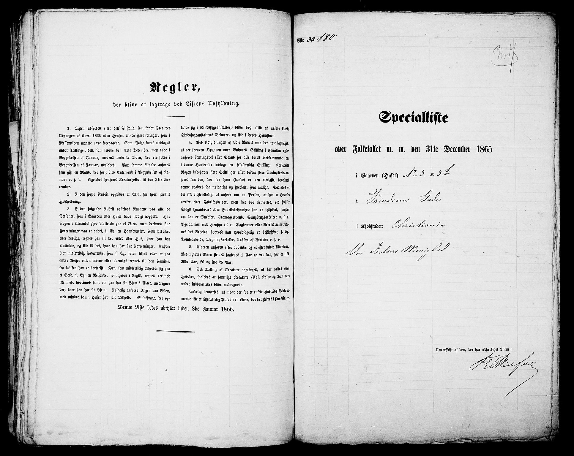 RA, Folketelling 1865 for 0301 Kristiania kjøpstad, 1865, s. 527