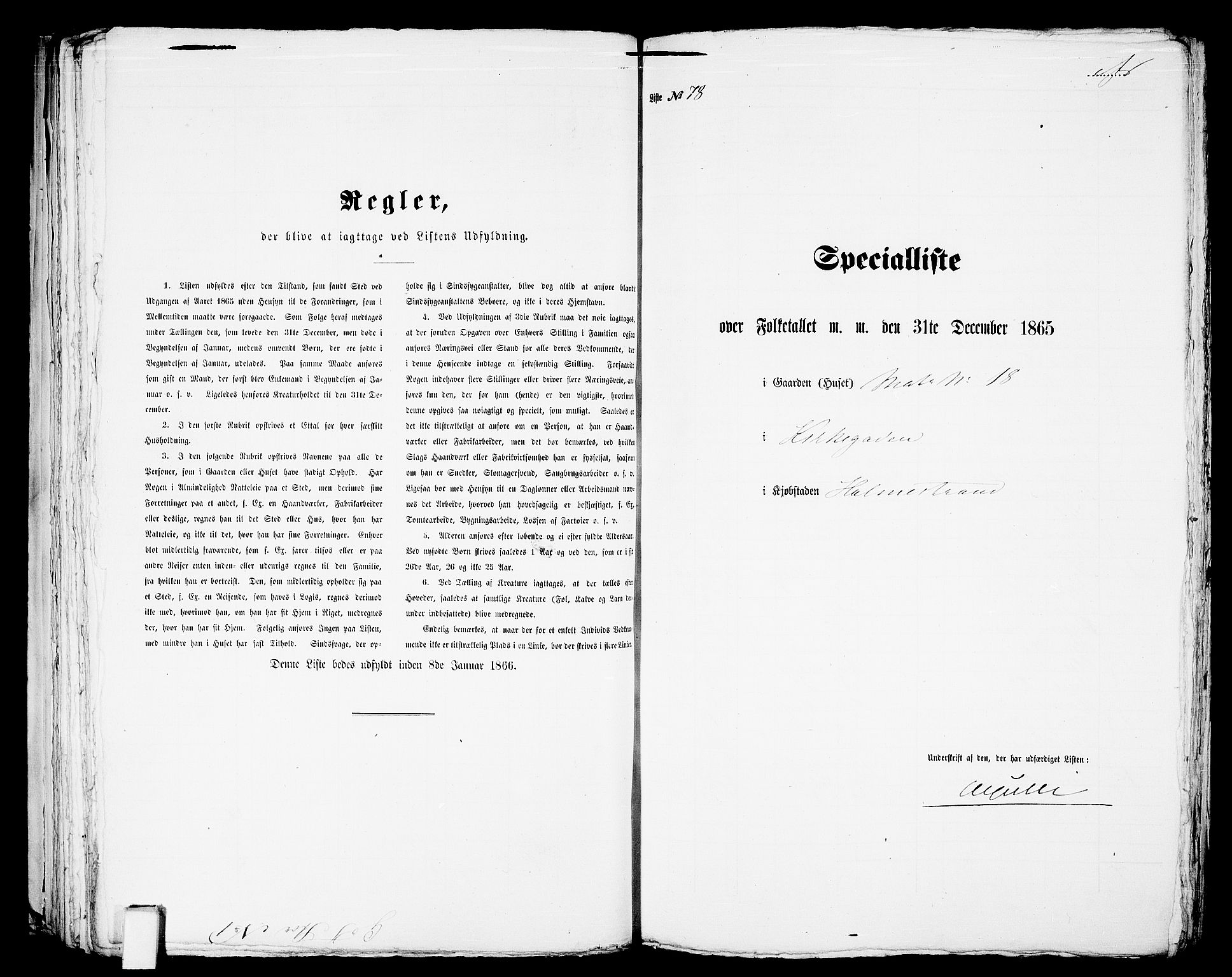 RA, Folketelling 1865 for 0702B Botne prestegjeld, Holmestrand kjøpstad, 1865, s. 163