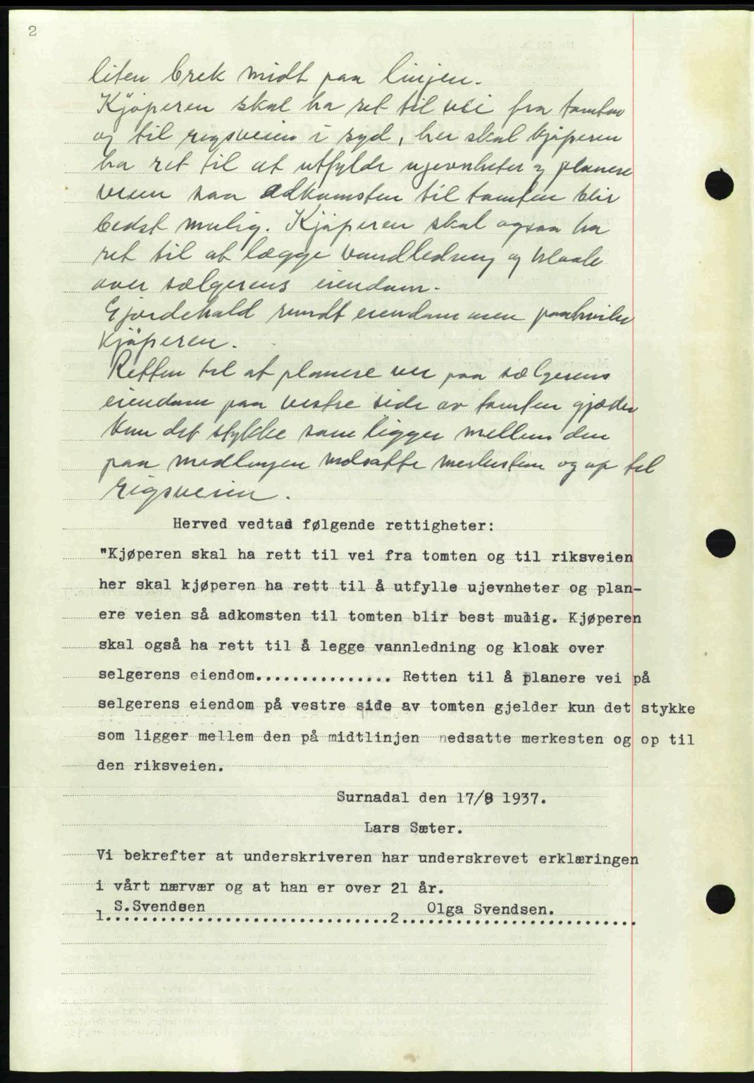 Nordmøre sorenskriveri, SAT/A-4132/1/2/2Ca: Pantebok nr. A82, 1937-1938, Dagboknr: 2018/1937