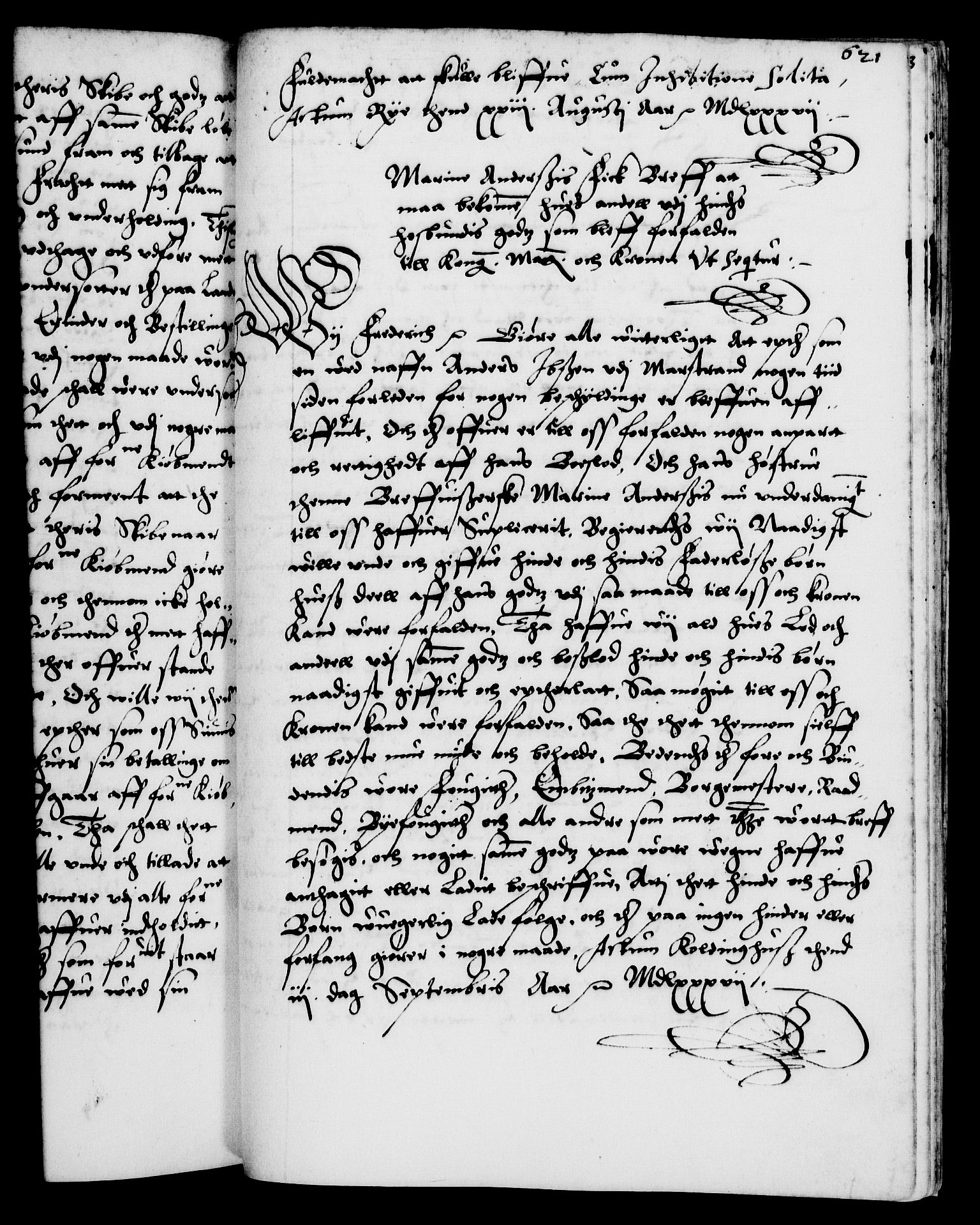 Danske Kanselli 1572-1799, RA/EA-3023/F/Fc/Fca/Fcaa/L0001: Norske registre (mikrofilm), 1572-1588, s. 621a