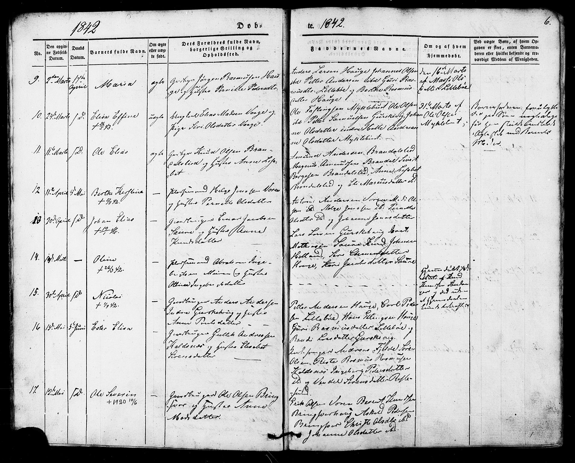 Ministerialprotokoller, klokkerbøker og fødselsregistre - Møre og Romsdal, AV/SAT-A-1454/503/L0034: Ministerialbok nr. 503A02, 1841-1884, s. 6