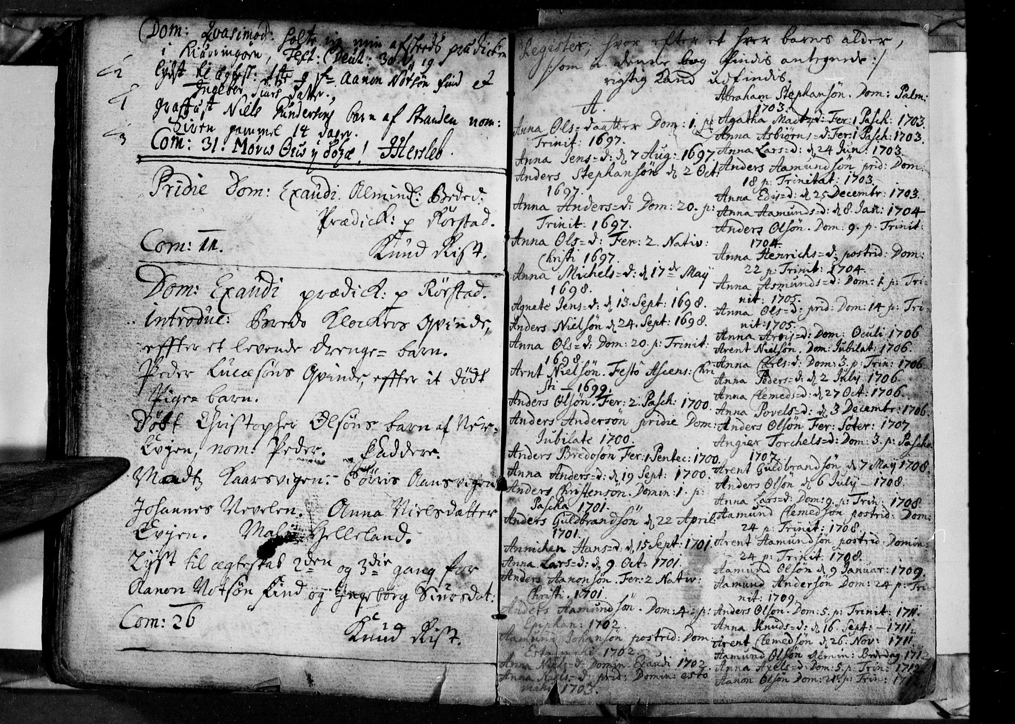 Ministerialprotokoller, klokkerbøker og fødselsregistre - Nordland, AV/SAT-A-1459/853/L0764: Ministerialbok nr. 853A03, 1697-1715