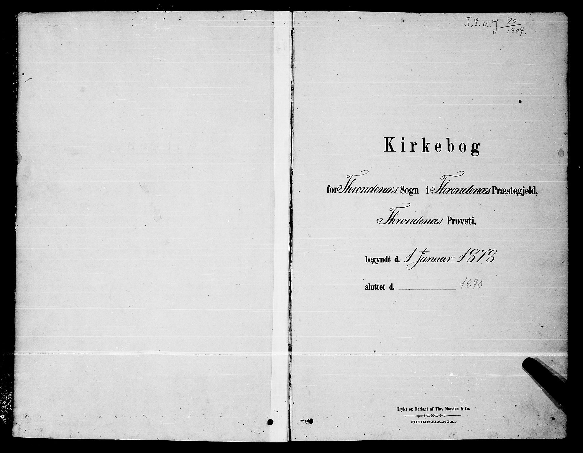 Trondenes sokneprestkontor, AV/SATØ-S-1319/H/Hb/L0010klokker: Klokkerbok nr. 10, 1878-1890