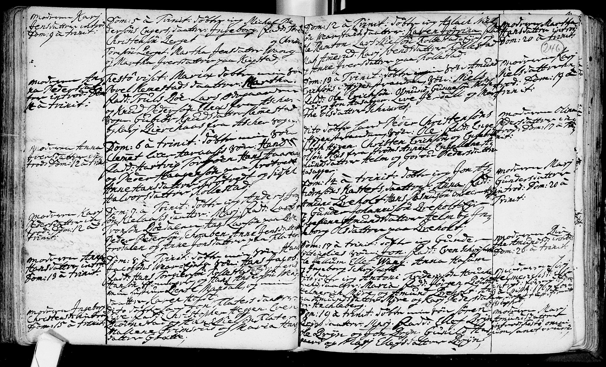 Røyken kirkebøker, AV/SAKO-A-241/F/Fa/L0002: Ministerialbok nr. 2, 1731-1782, s. 246
