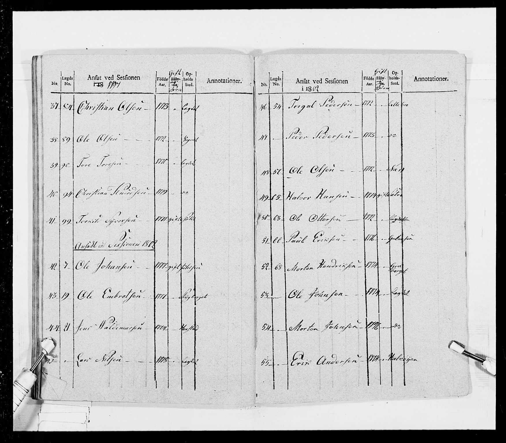 Generalitets- og kommissariatskollegiet, Det kongelige norske kommissariatskollegium, AV/RA-EA-5420/E/Eh/L0026: Skiløperkompaniene, 1805-1810, s. 195