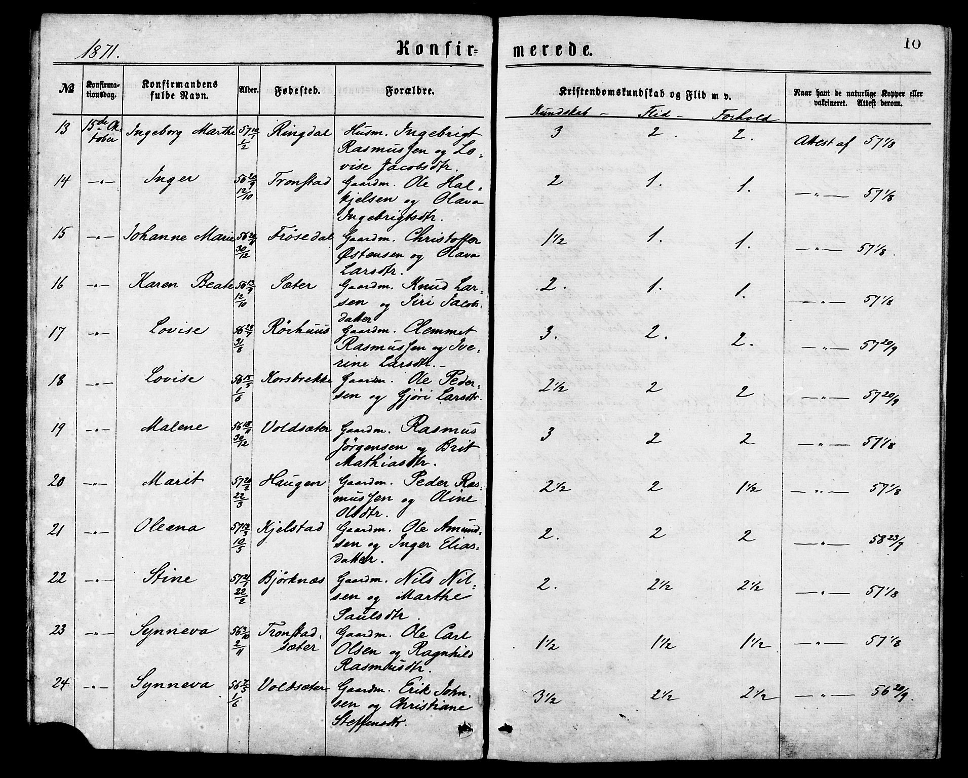 Ministerialprotokoller, klokkerbøker og fødselsregistre - Møre og Romsdal, AV/SAT-A-1454/517/L0227: Ministerialbok nr. 517A07, 1870-1886, s. 10